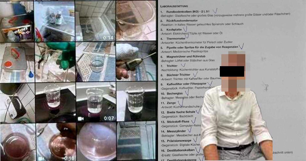 Die Videos vom Handy des Verdächtigen (r.); ein Auszug aus seinen 