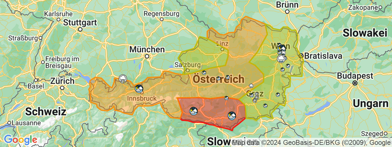 Am Donnerstag steuern schwere Gewitter auf Österreich zu. 