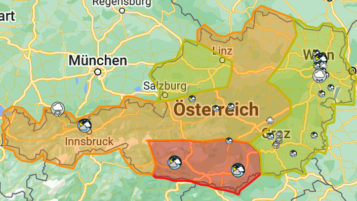Heute.at - Kräftige Gewitter im Anmarsch – Experten mit Warnung