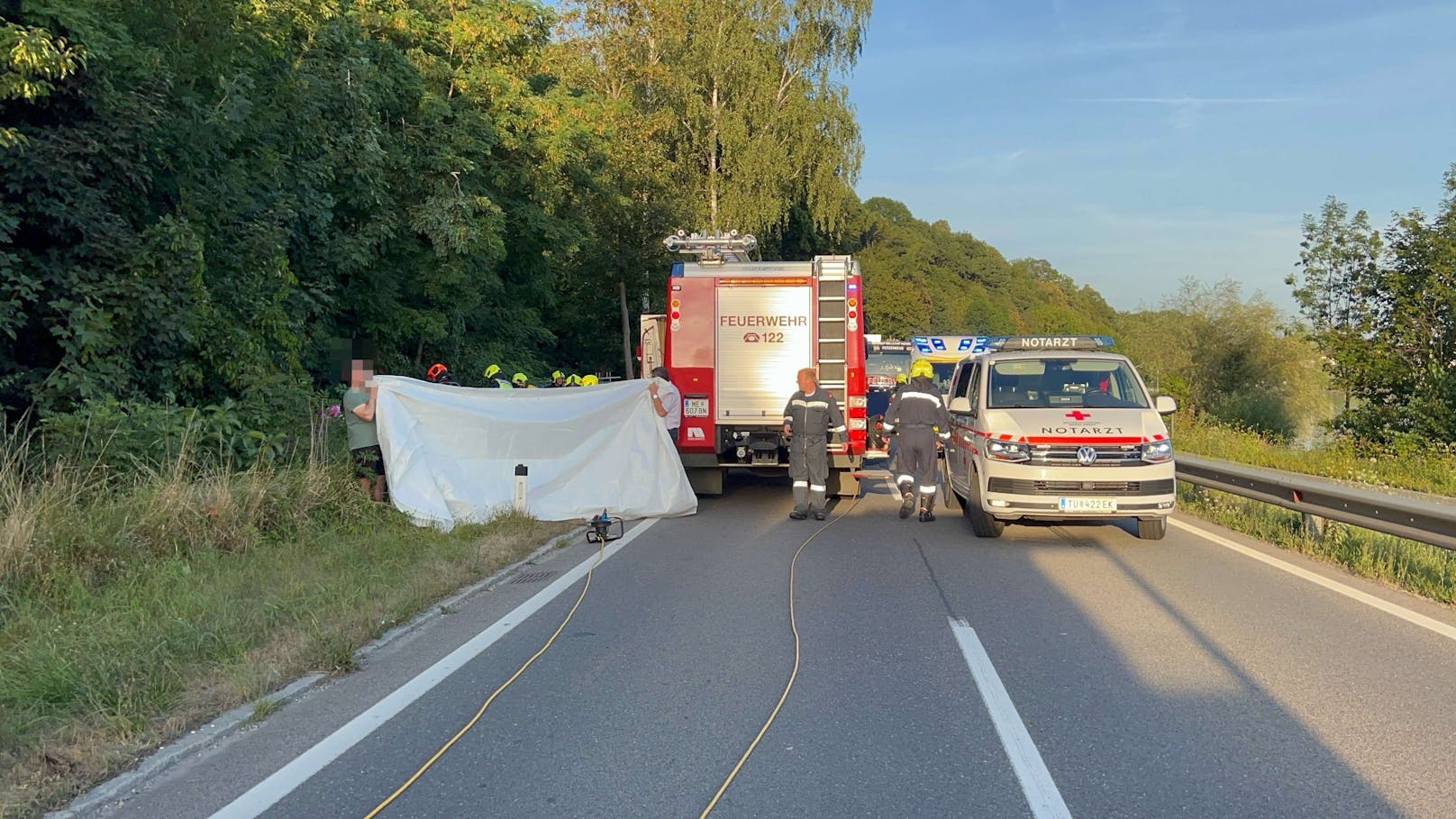 Unfall bei Persenbeug.