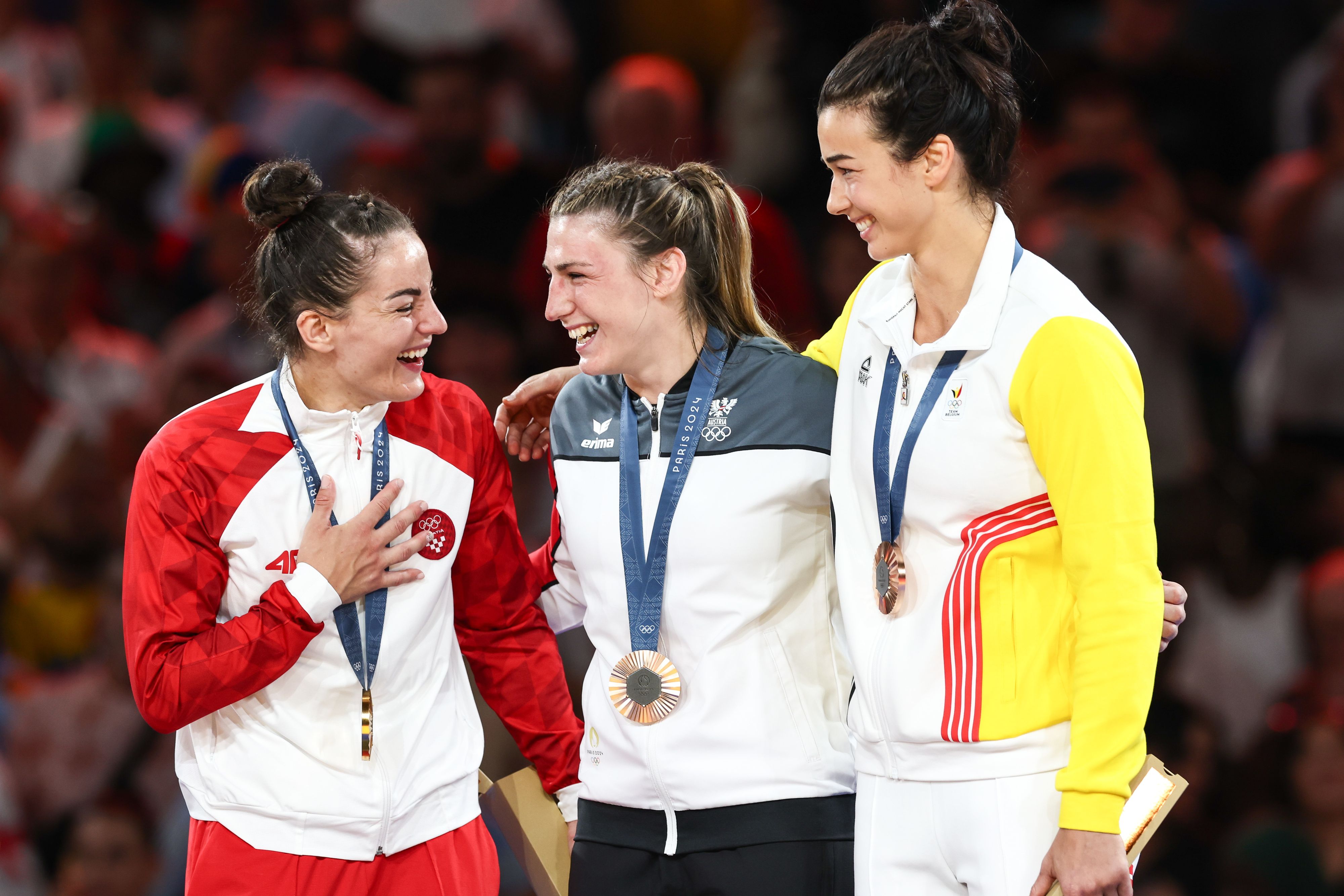 Judoka Michaela Polleres holte mit Bronze die erste Medaille für rot-weiß-rot.