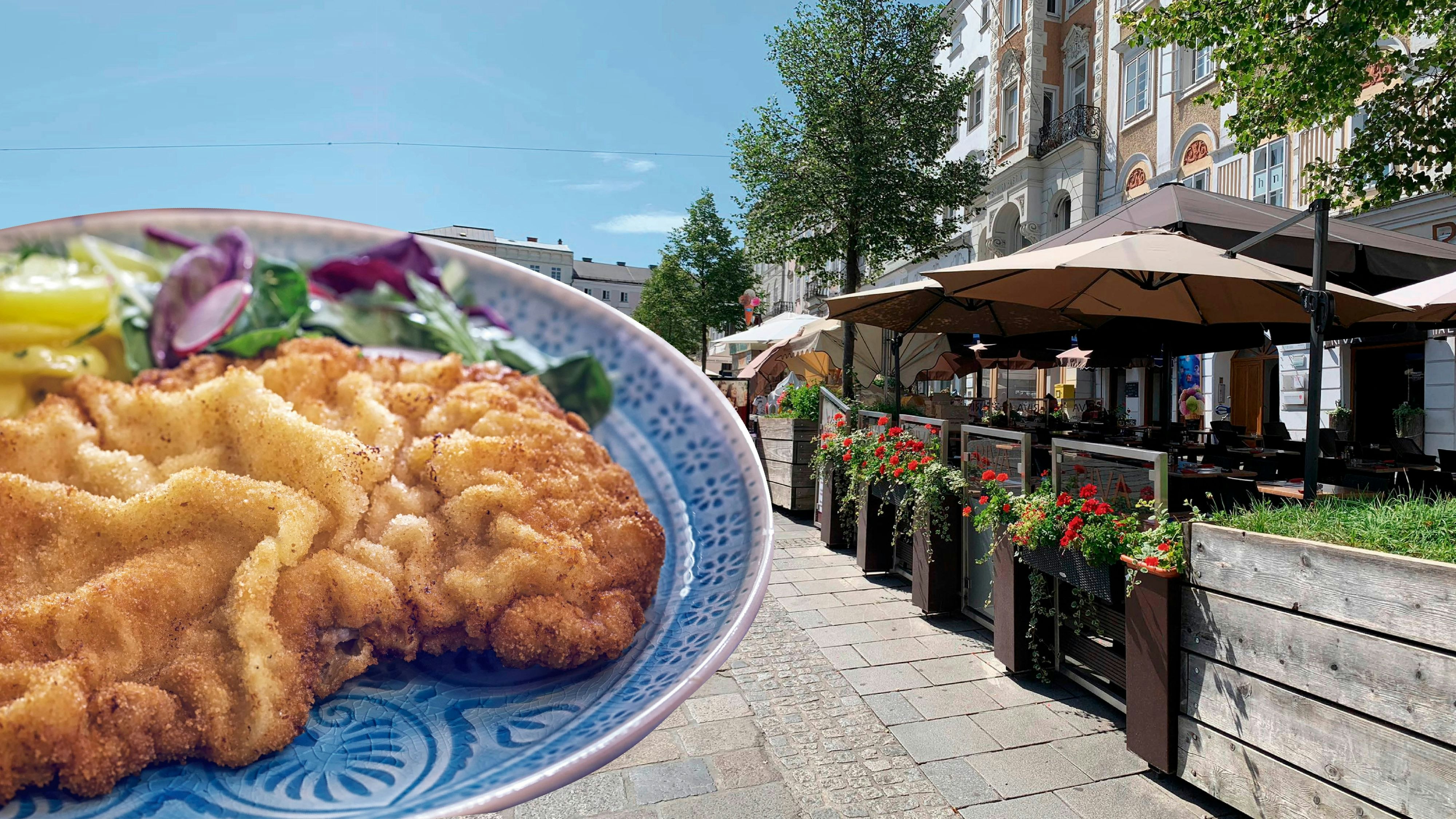 Schnitzel Hauptplatz Linz