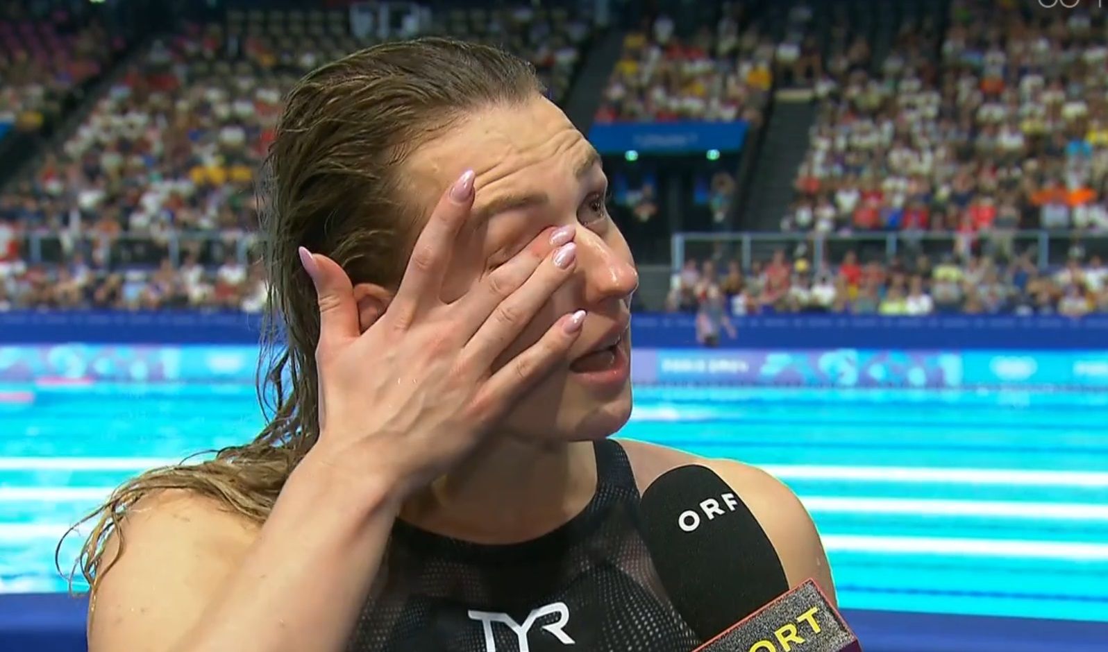 Bei Österreichs Schwimmerin Lena Kreundl flossen nach dem Halbfinal-Aus die Tränen. 