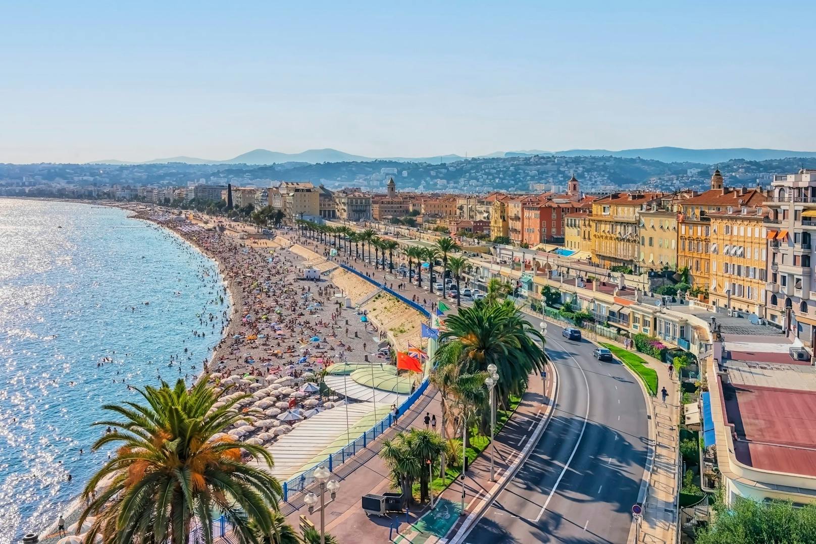 Platz 13: Nizza (Frankreich), 7 Touristen pro Einwohner