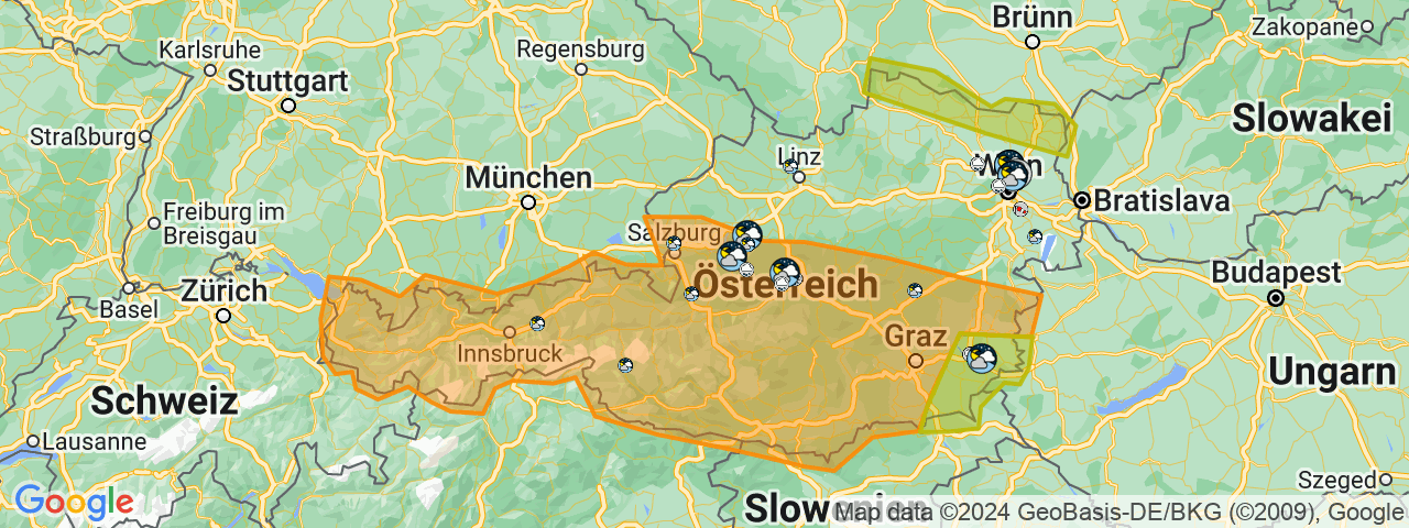 Am Freitag steuern erneut schwere Unwetter auf Österreich zu. 