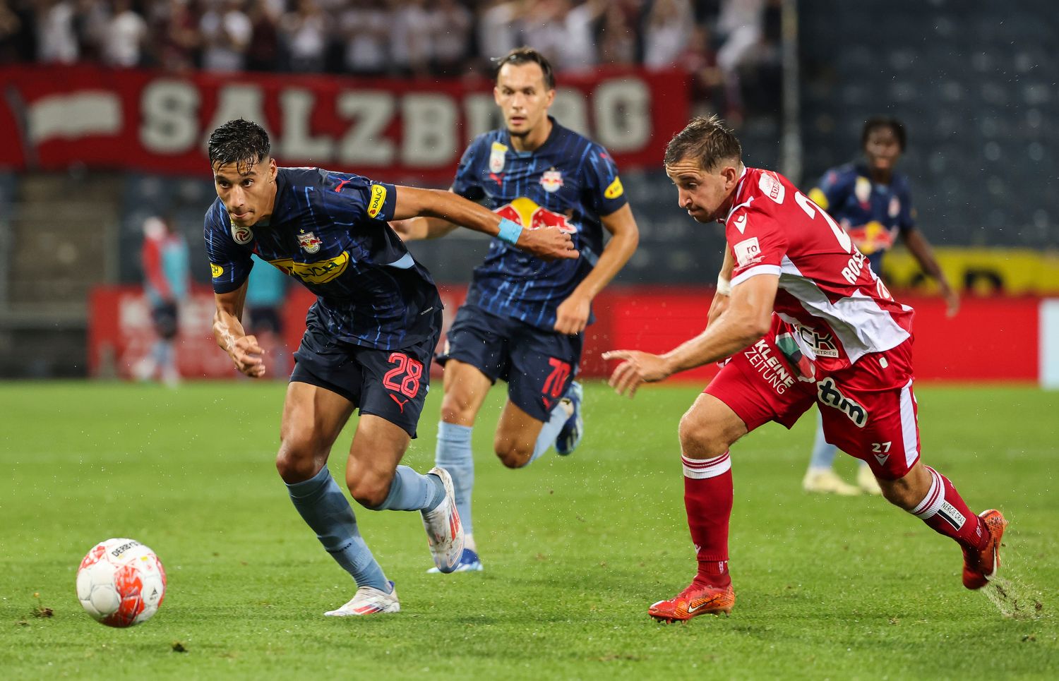 Salzburg musste gegen den GAK hart arbeiten