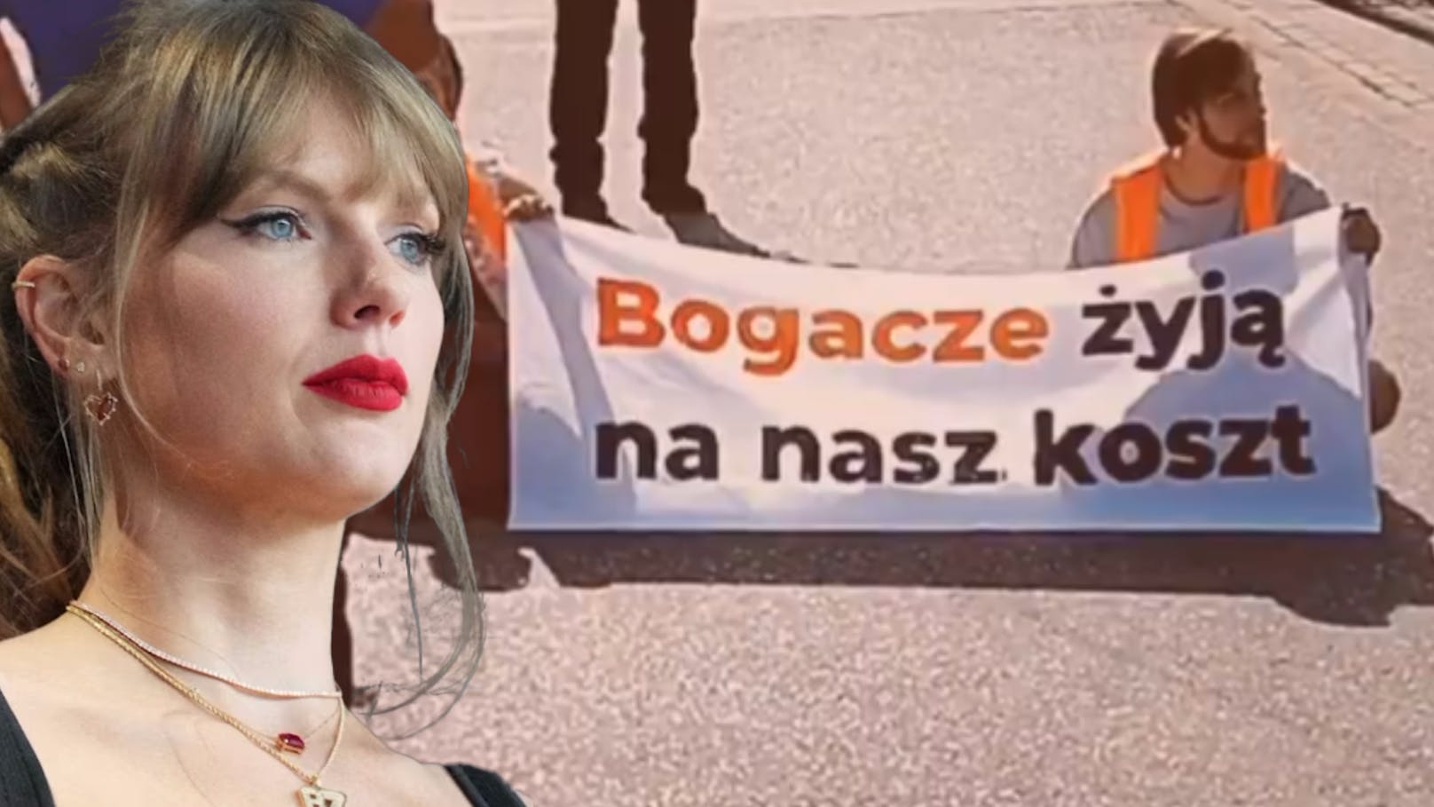 Klima-Kleber blockieren Taylor Swift in Warschau