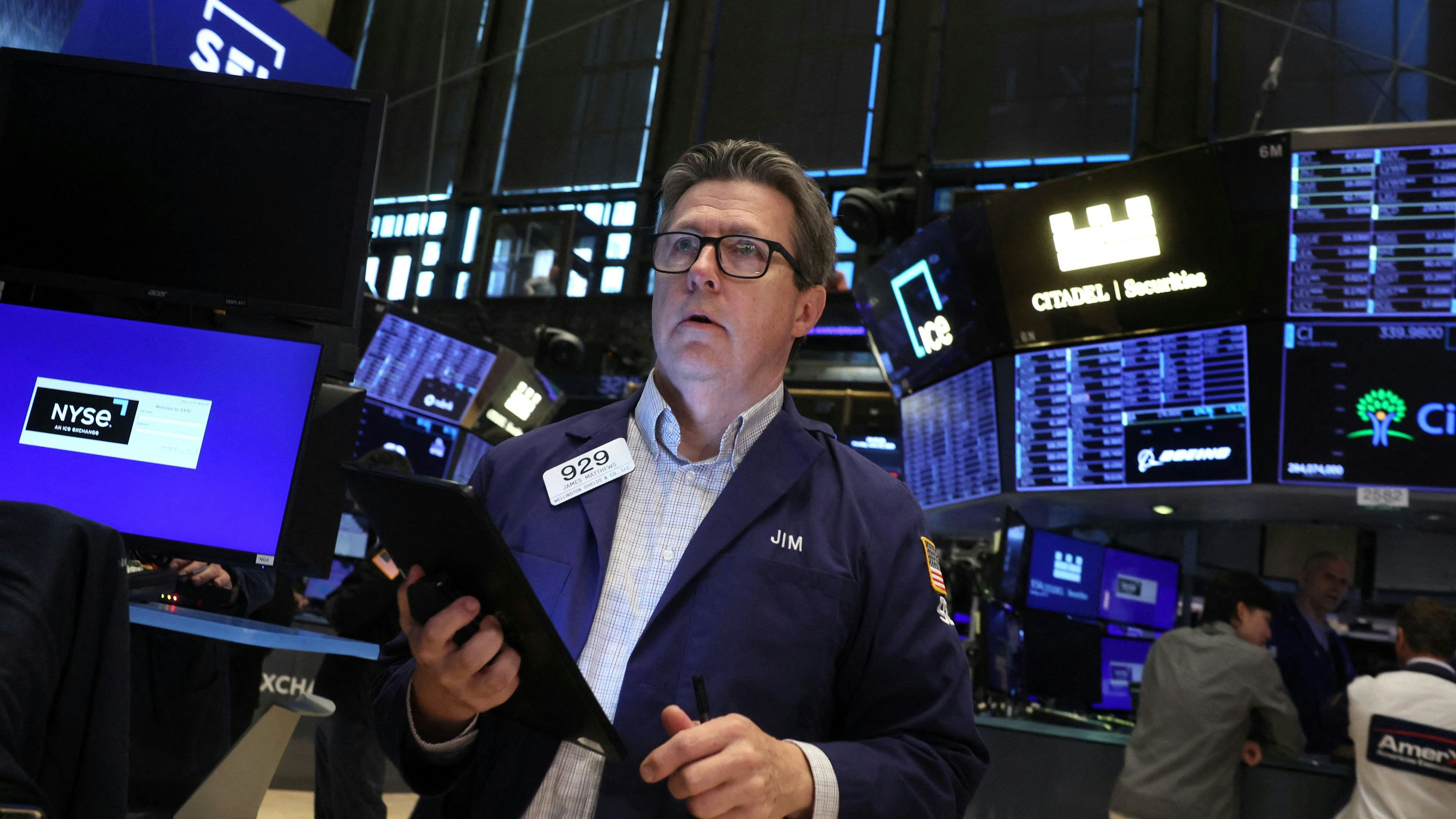 Trader an der New Yorker Börse müssen gerade einen starken Kurseinbruch verkraften.