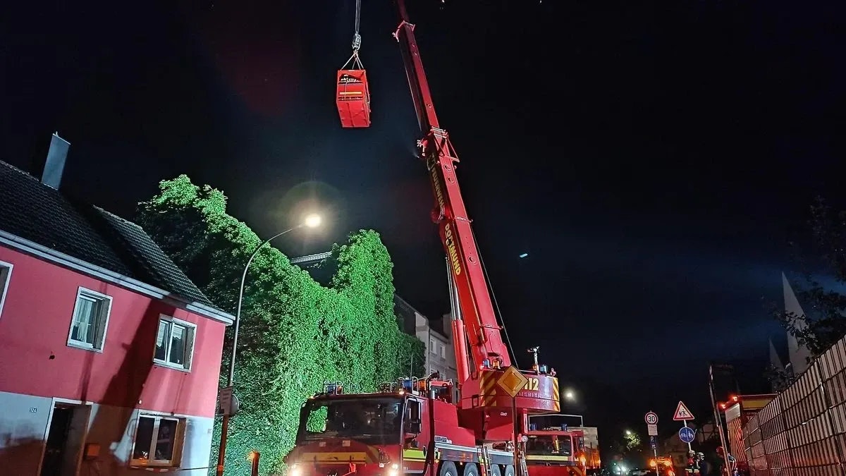 Die Feuerwehr in Dortmund musste mitten in der Nacht ausrücken, um massiven Efeu von einem Mehrfamilienhaus zu entfernen und weitere Schäden zu verhindern.