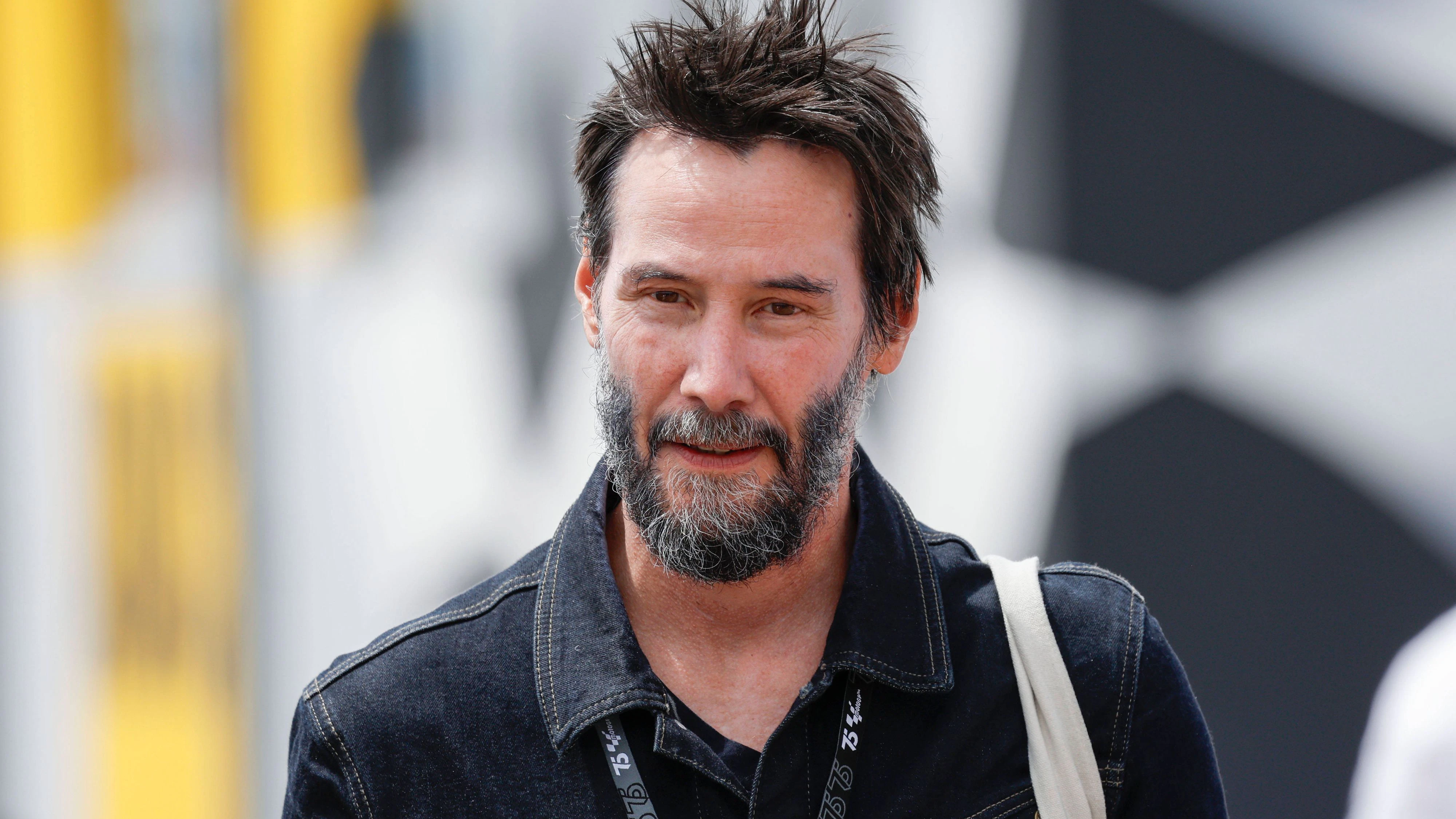 Hermsdorf: Moto GP Sachsenring 2024 on July, 6, 2024, Photo by Juergen Tap Keanu Reeves visiting the Moto GP at the Sachsenring Hermsdorf Deutschland *** Hermsdorf Moto GP Sachsenring 2024 on July, 6, 2024, Photo by Juergen Tap Keanu Reeves visiting the Moto GP at the Sachsenring Hermsdorf Germany