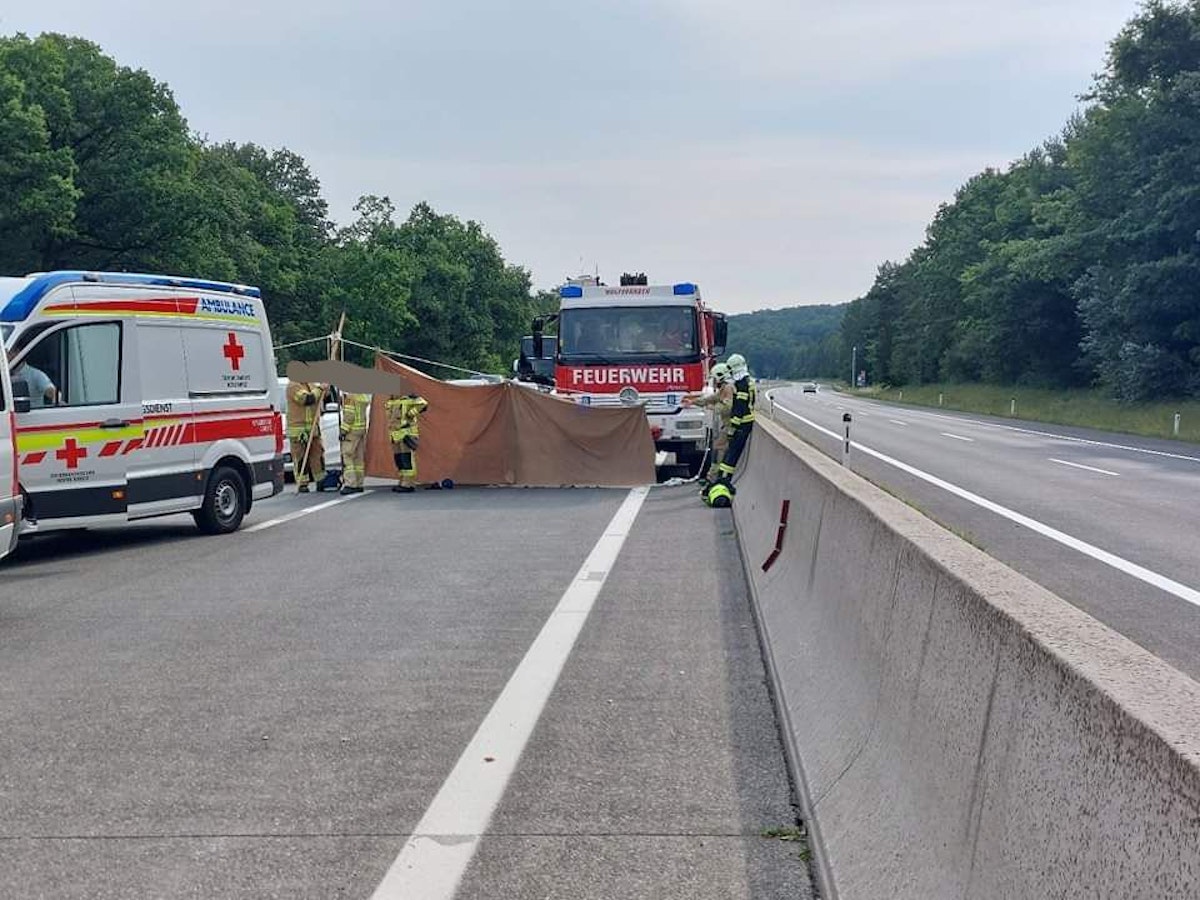 Schwerer Unfall forderte Todesopfer auf der A1