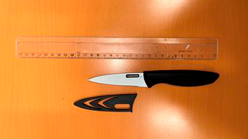 Mit diesem Messer soll es zur Attacke gekommen sein.