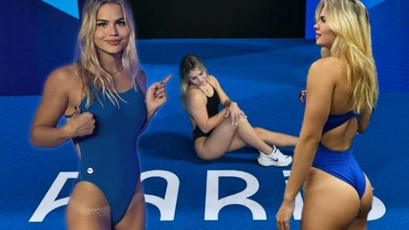 Luana Alonso posierte in Paris im Schwimmanzug.