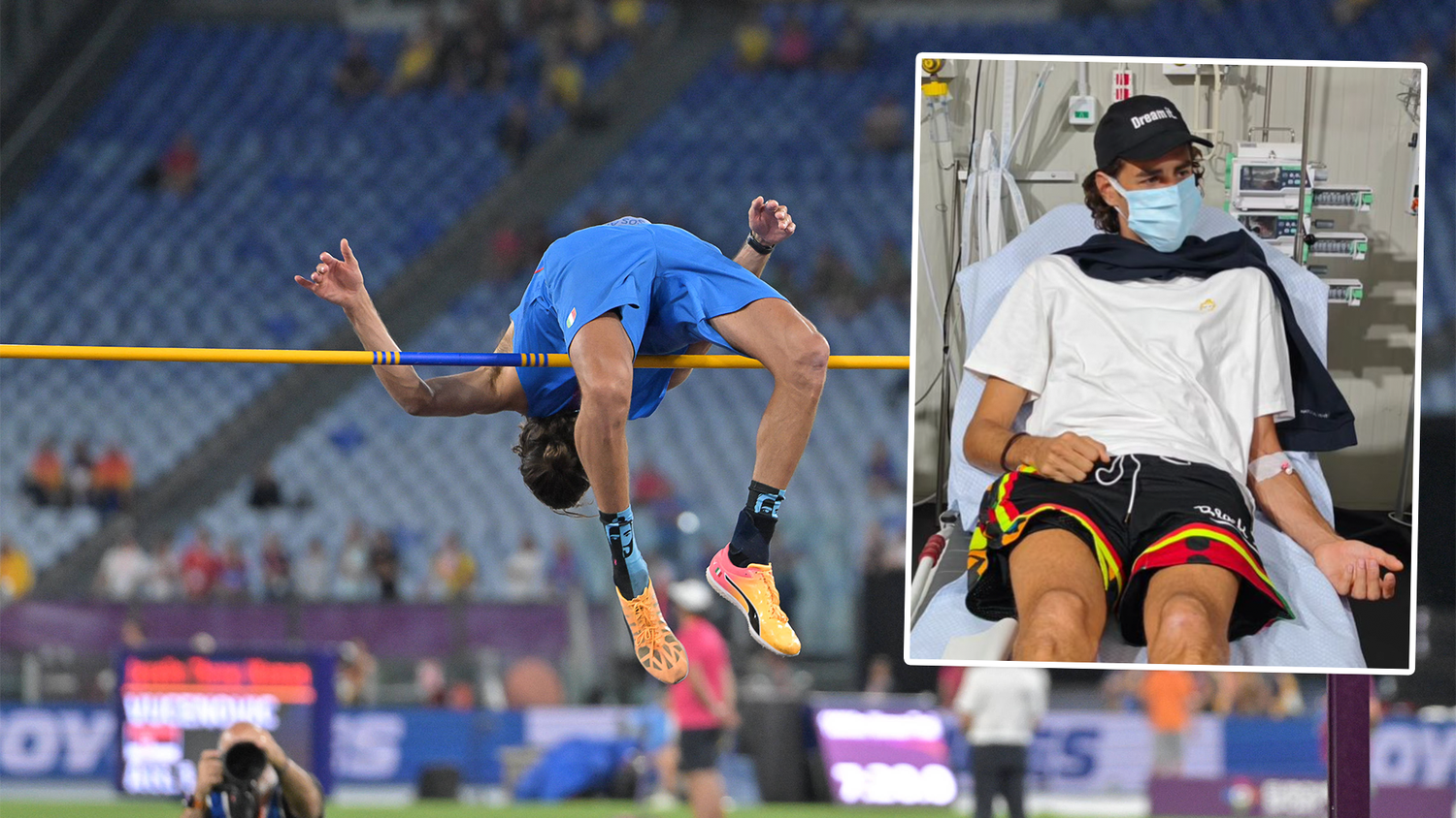 Olympiasieger Gianmarco Tamberi muss um die Teilnahme zittern.