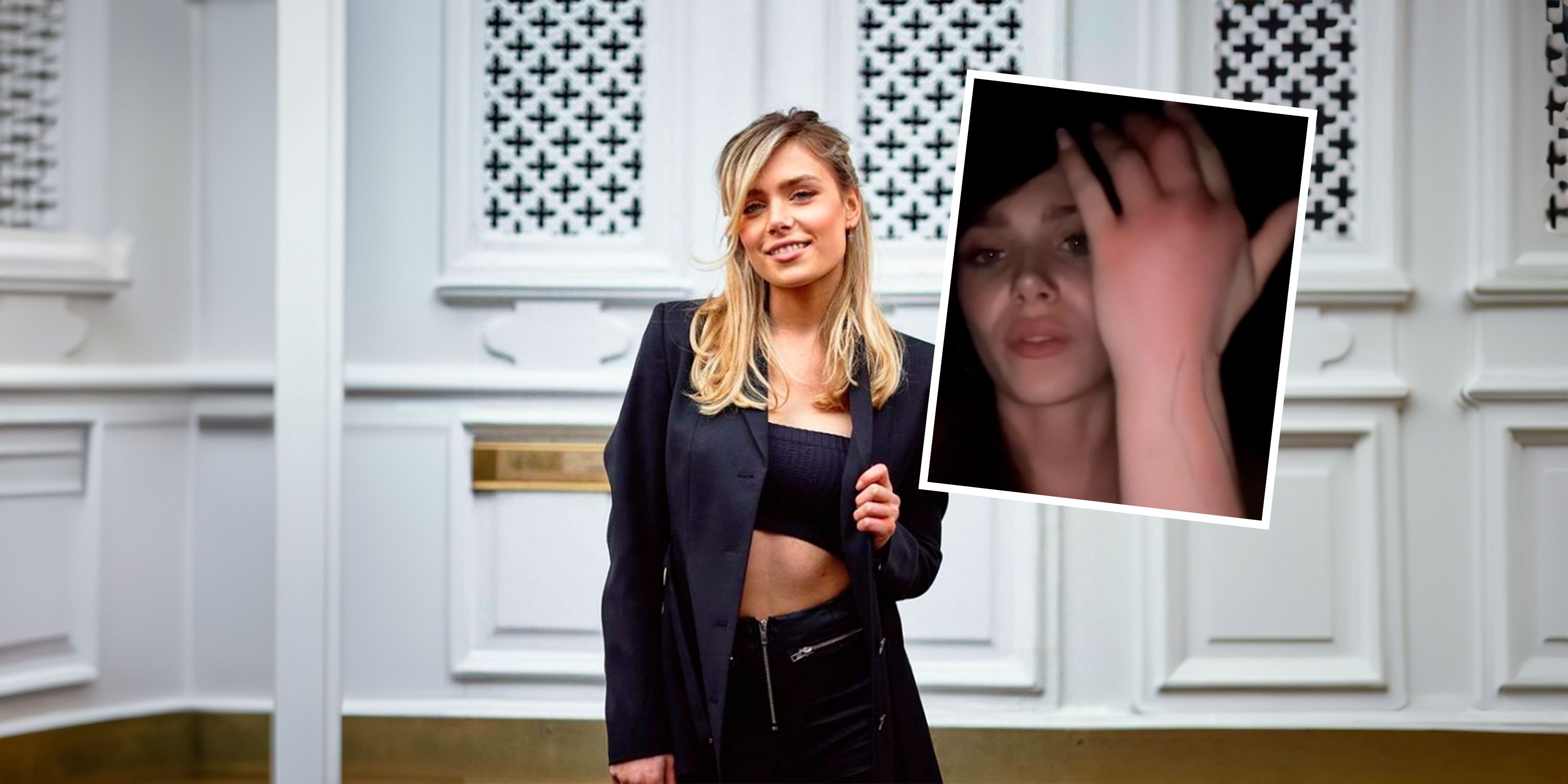 Marie Wegener schockt mit ihrem Finger.