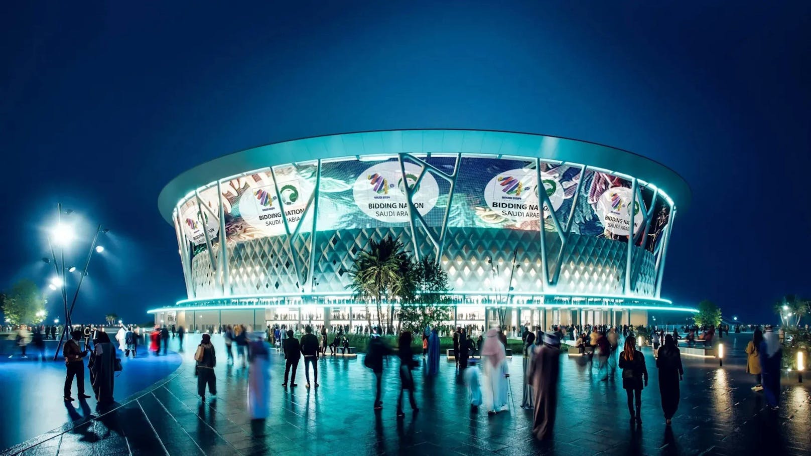 <strong>King Abdullah Economic City Stadium, Dschidda</strong>: Etwa 80 Kilometer vom Stadtzentrum von Dschidda entfernt, steht das King Abdullah Economic City Stadium. Es ist Teil einer sich im Bau befindenden Planstadt am Roten Meer.