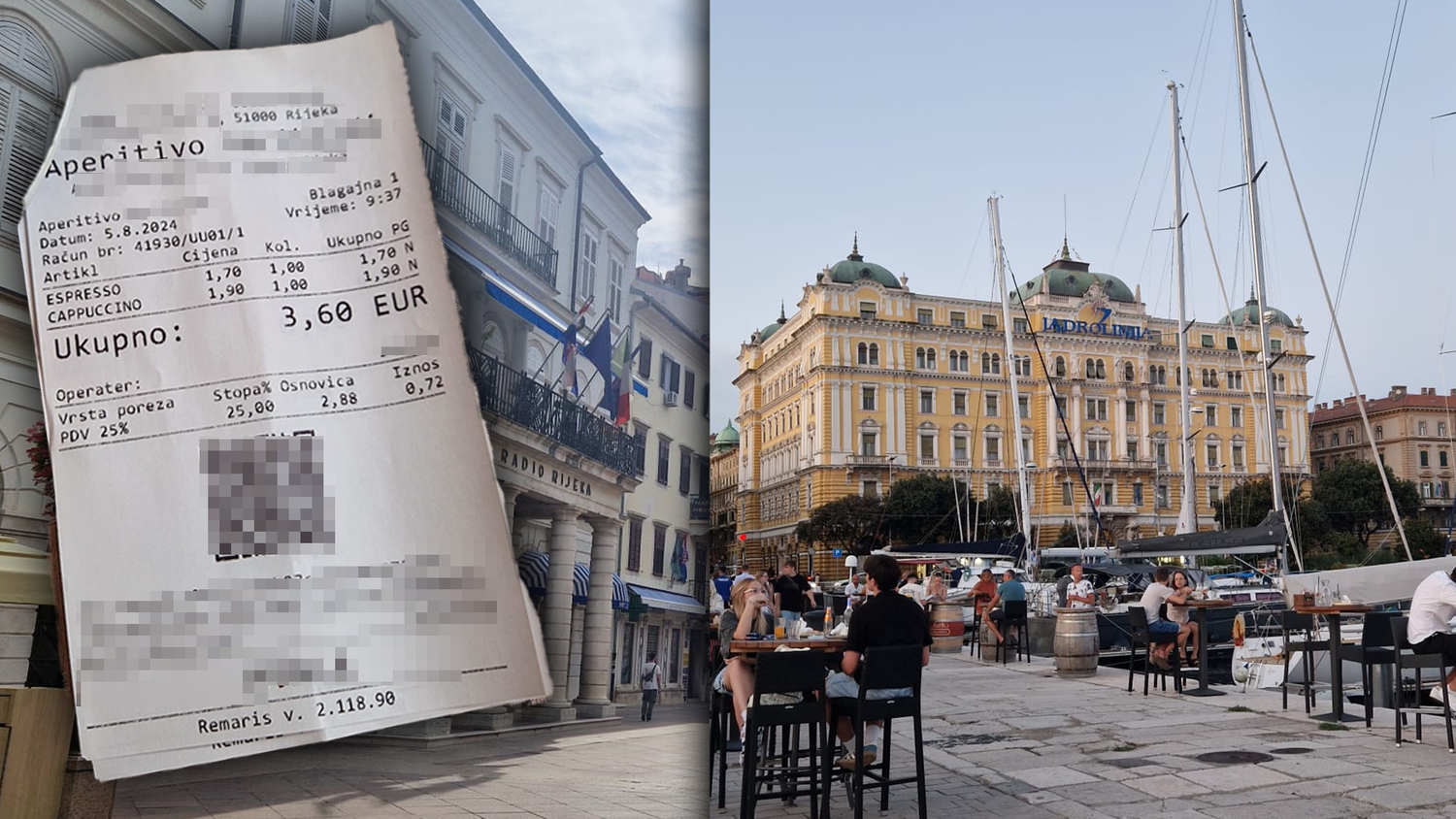 Von den Teuerungen merkte Sandra im Kroatien-Urlaub kaum etwas. Sie genoss ihren Cappuccino, der für günstige 1,90 Euro angeboten wurde.