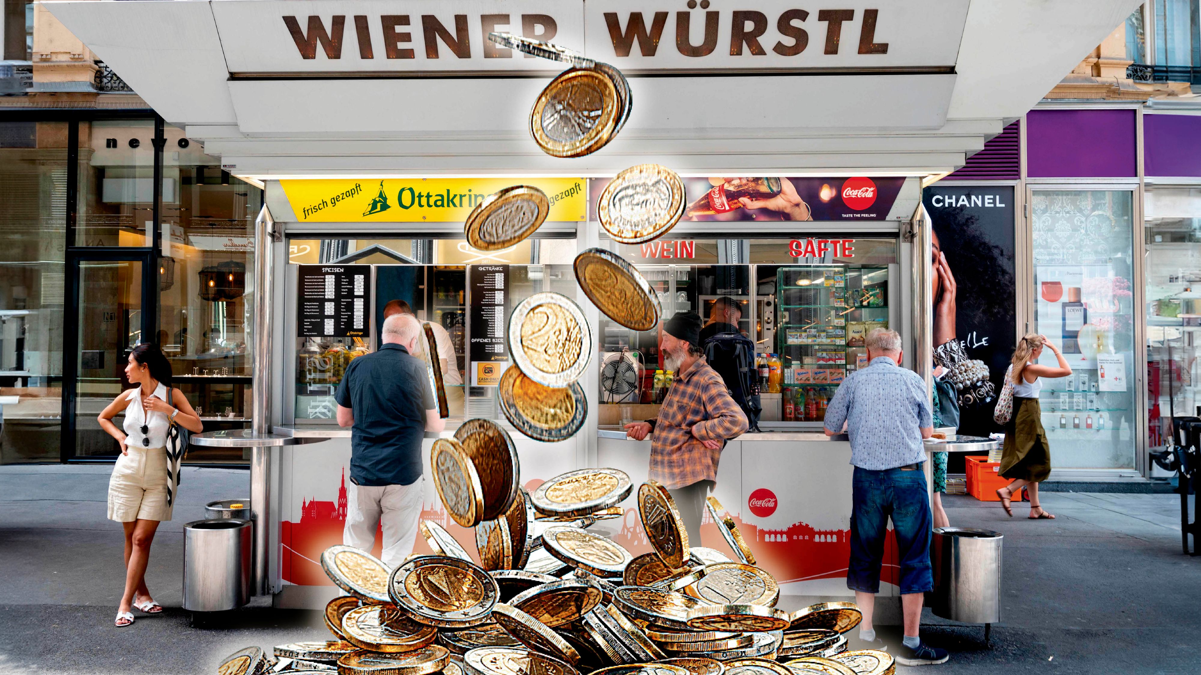 Pfandpflicht macht Würstelstand-Besuch teurer.