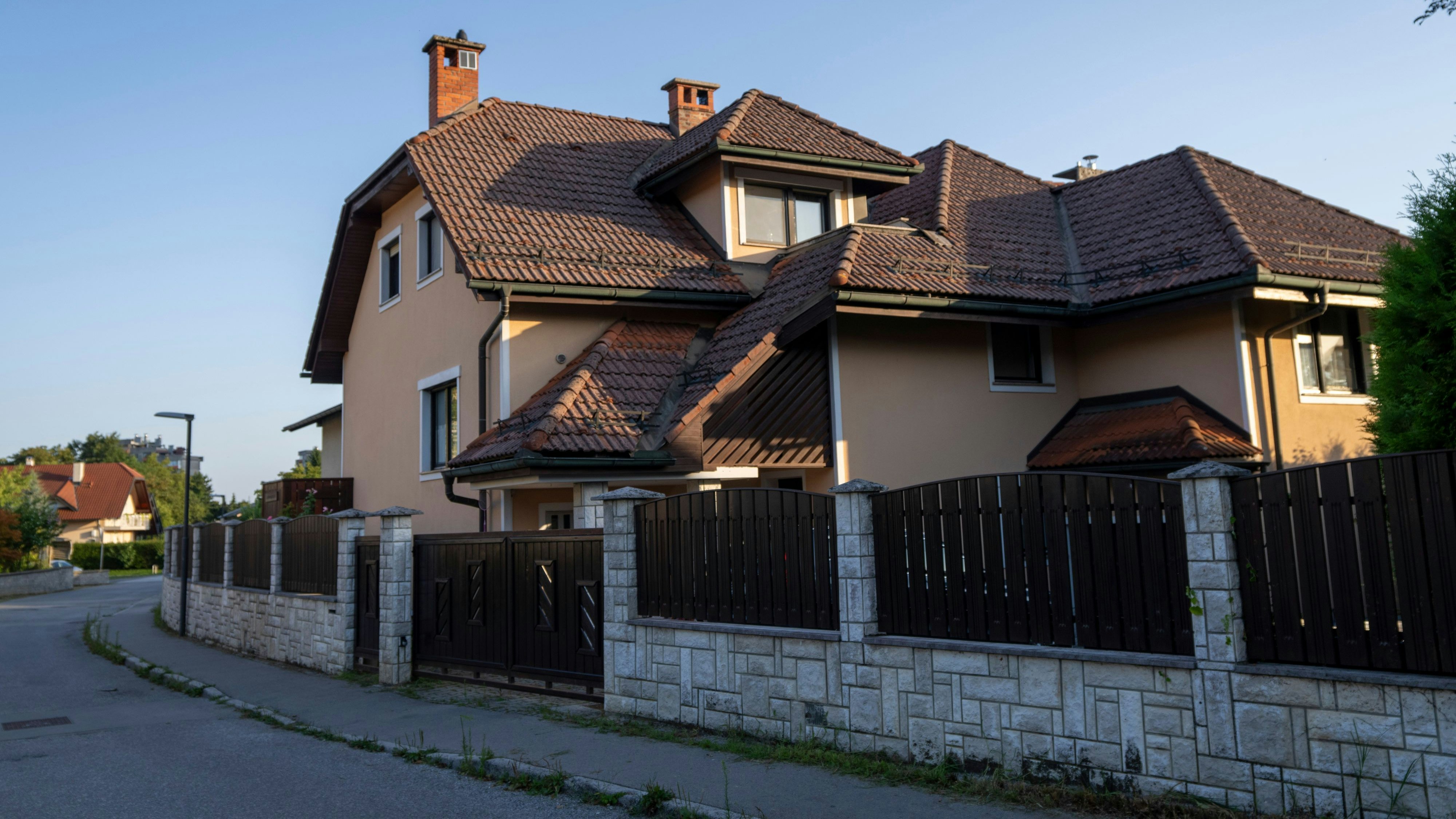 Das Haus des Spionage-Ehepaares in Ljubljana, Slowenien