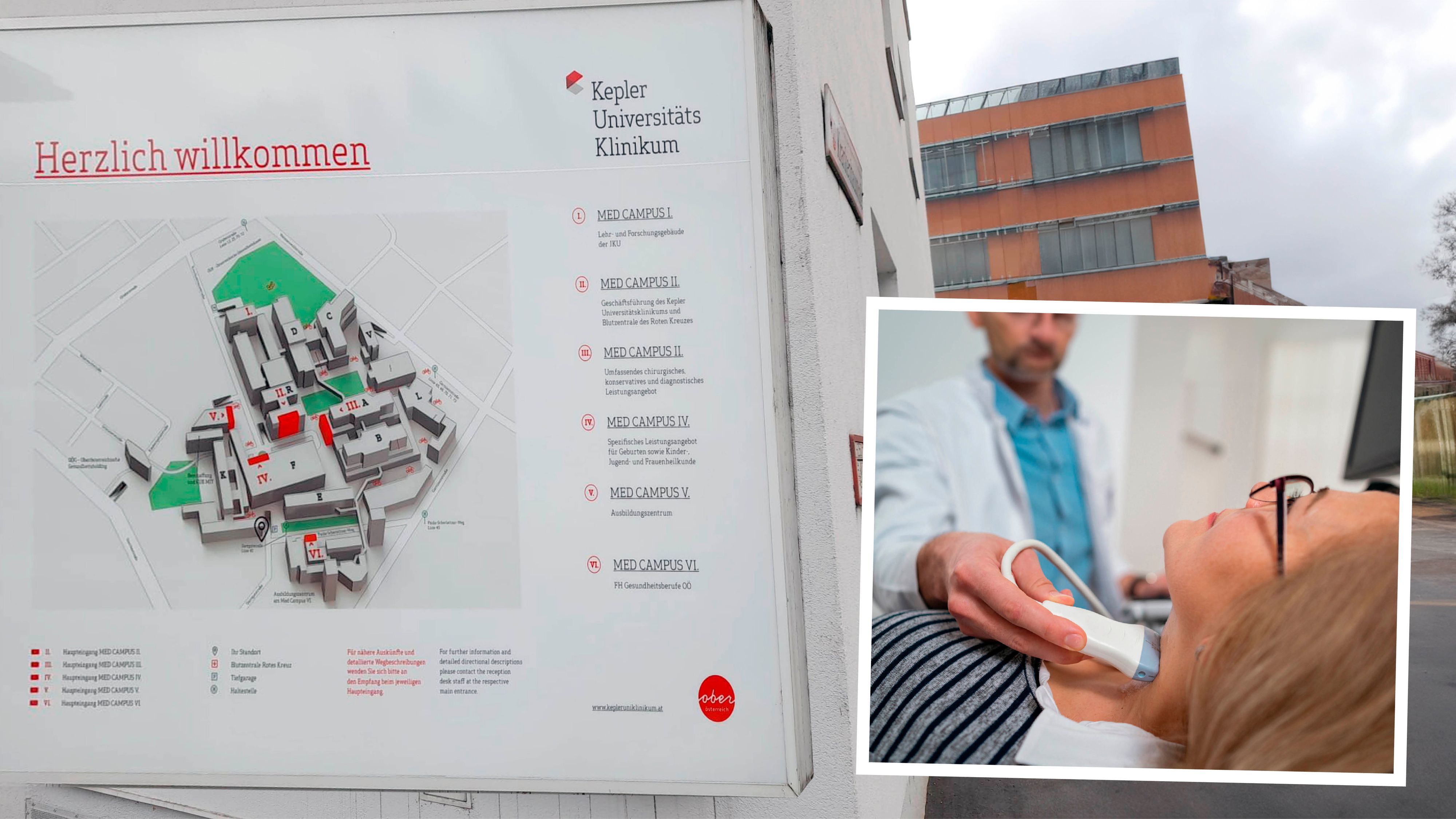 Die Linzerin wollte an der Abteilung für Nuklearmedizin einen Termin für eine Schilddrüsenuntersuchung.