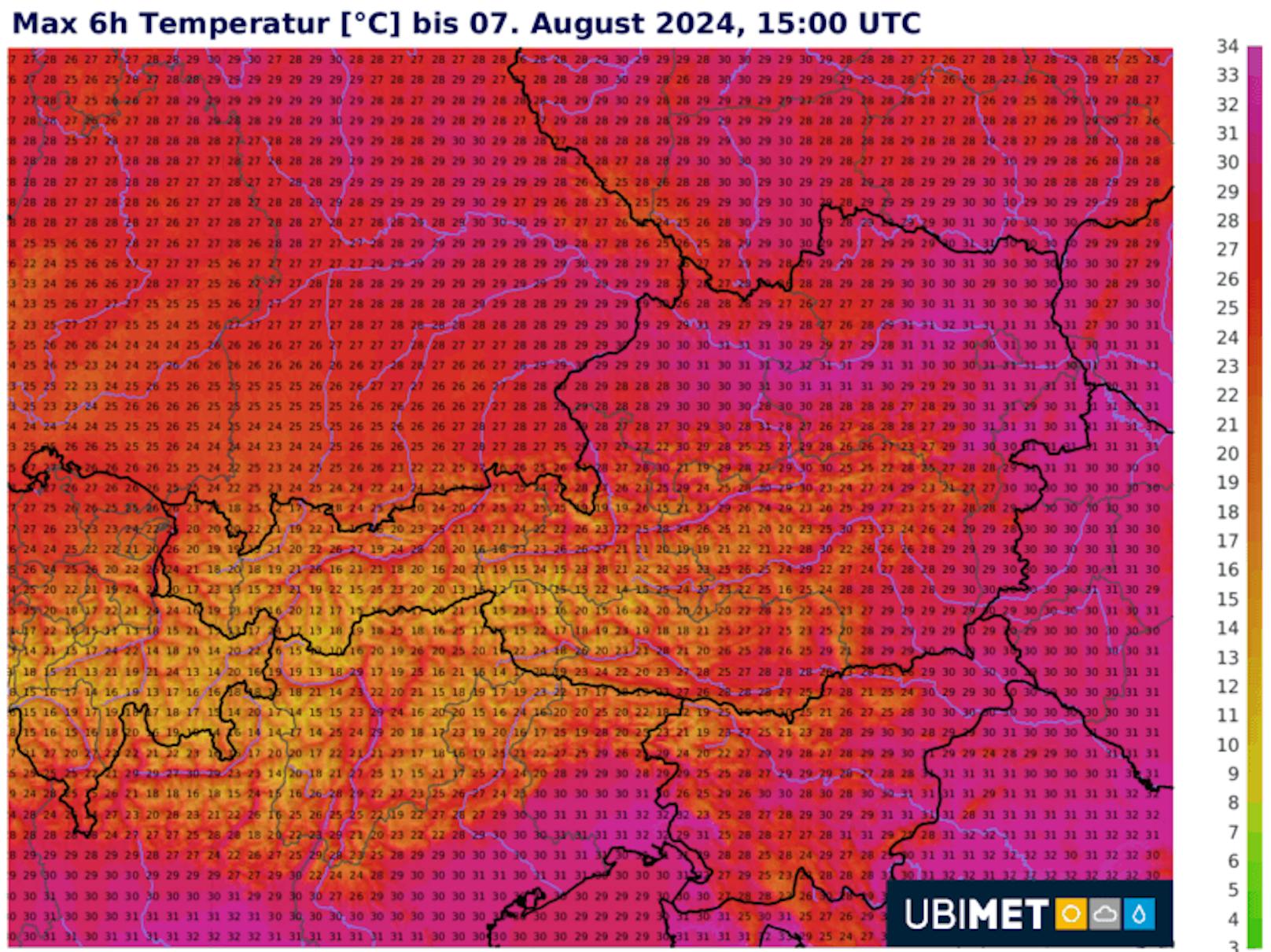 Im Norden und Osten verläuft der Mittwoch sonnig und heiß.