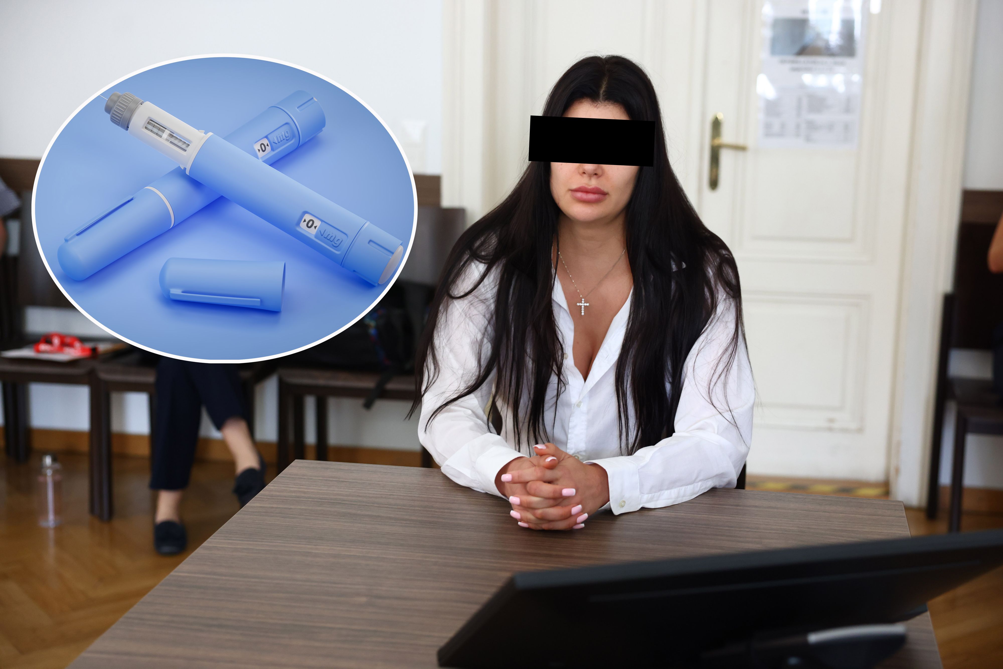 Die Angeklagte (28) kam perfekt gestyled mit frisch gemachten Nägeln und vollen Lippen vor Gericht.