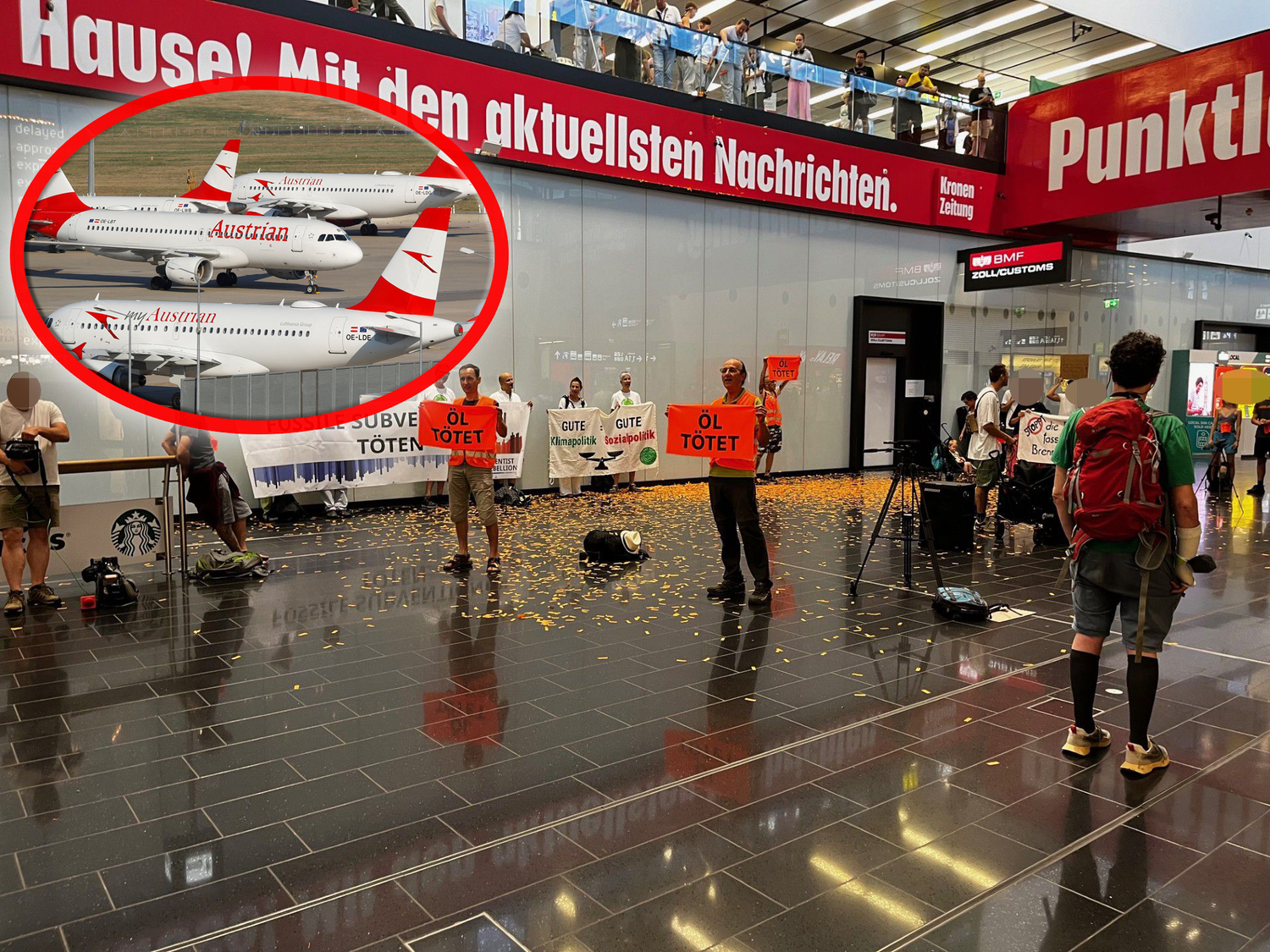 Um sich auf den angekündigten Großprotest der Aktivisten vorzubereiten, wurden 75.000 Liter Kerosin mehr verbraucht als sonst, rechnet ein Pilot vor.