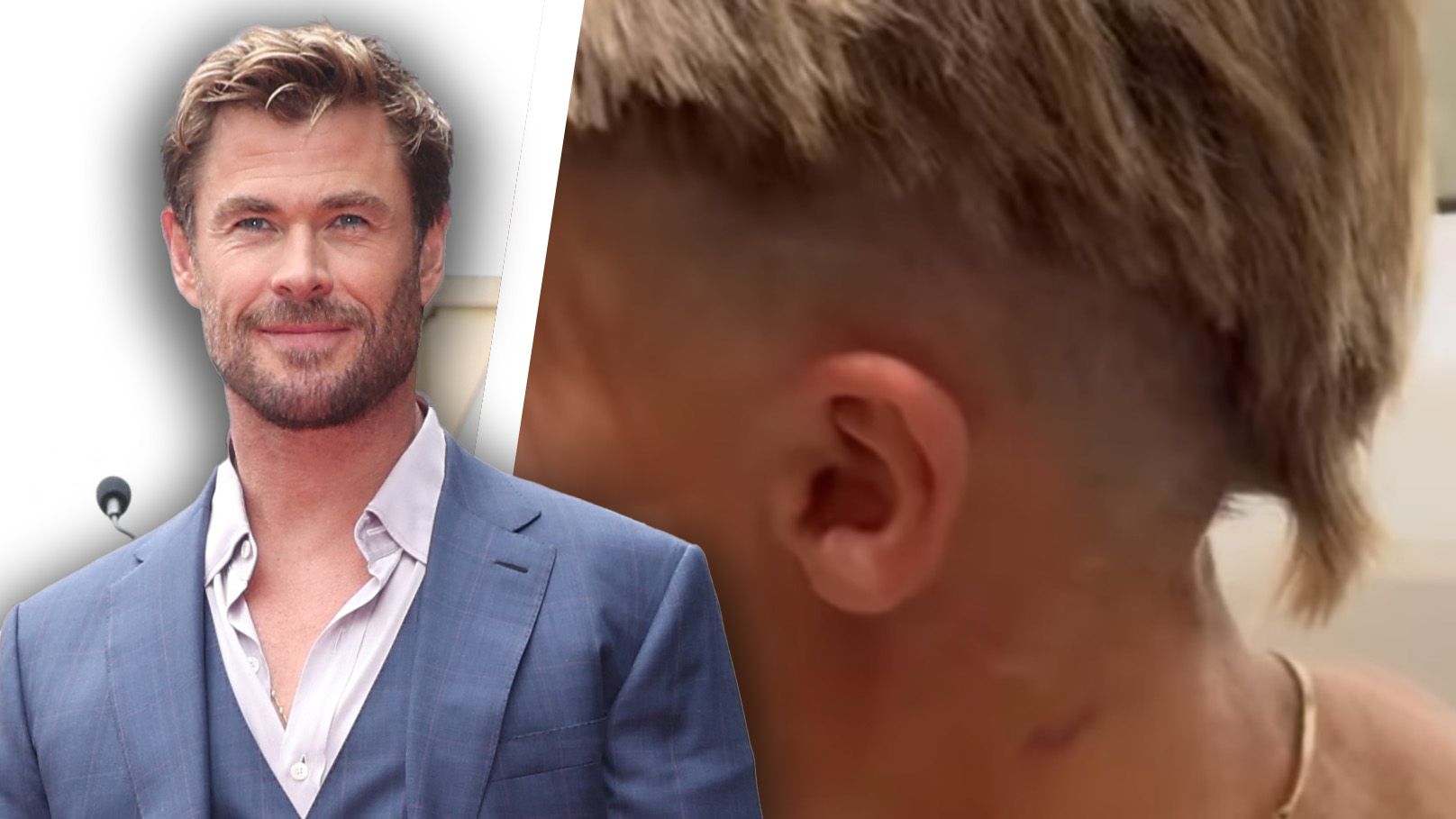 Chris Hemsworth sollte wohl eher bei der Schauspielerei bleiben und nicht Friseur werden.