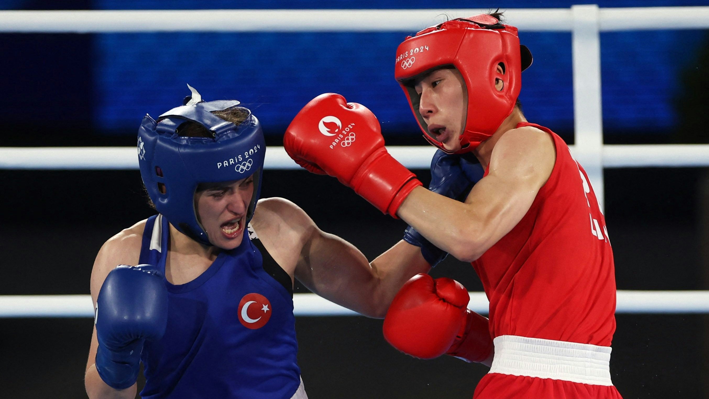 Lin Yu-Ting boxt um die Olympia-Goldmedaille. 