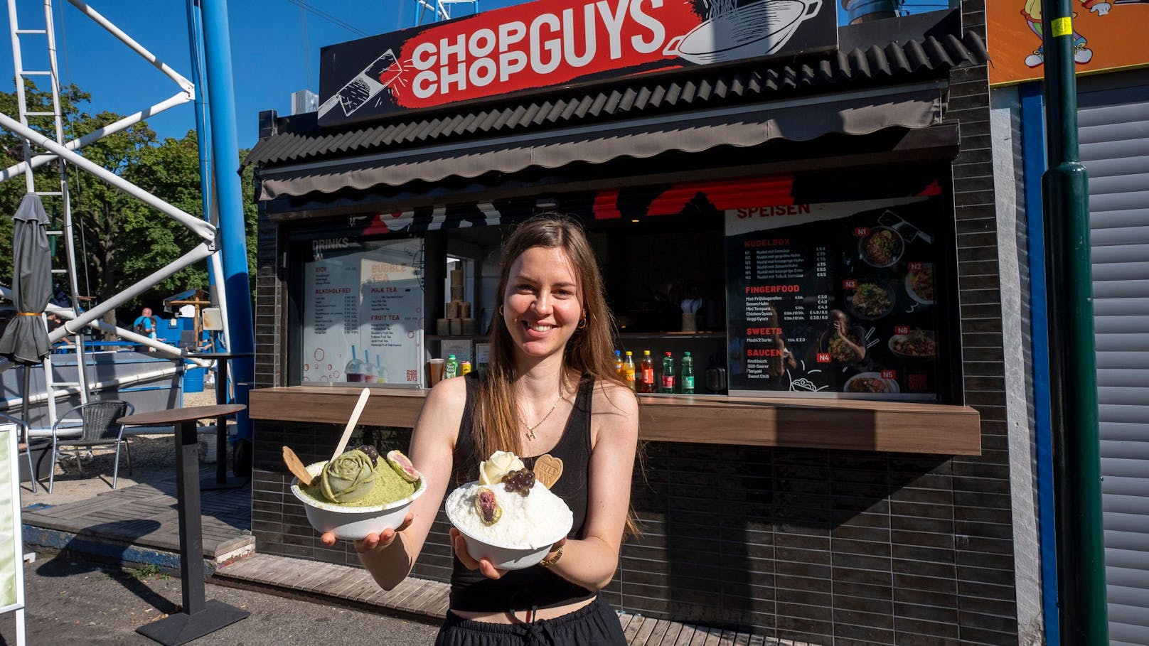 Aktuell gibt es das Eis in den Sorten Kokos und Matcha.