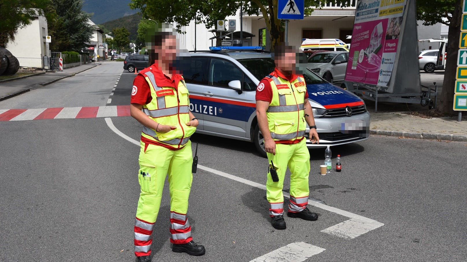 Hohe Alarmstufe in Ternitz (NÖ, Bezirk Neunkirchen). Auch noch am späten Mittwochnachmittag (07. August 2024)...