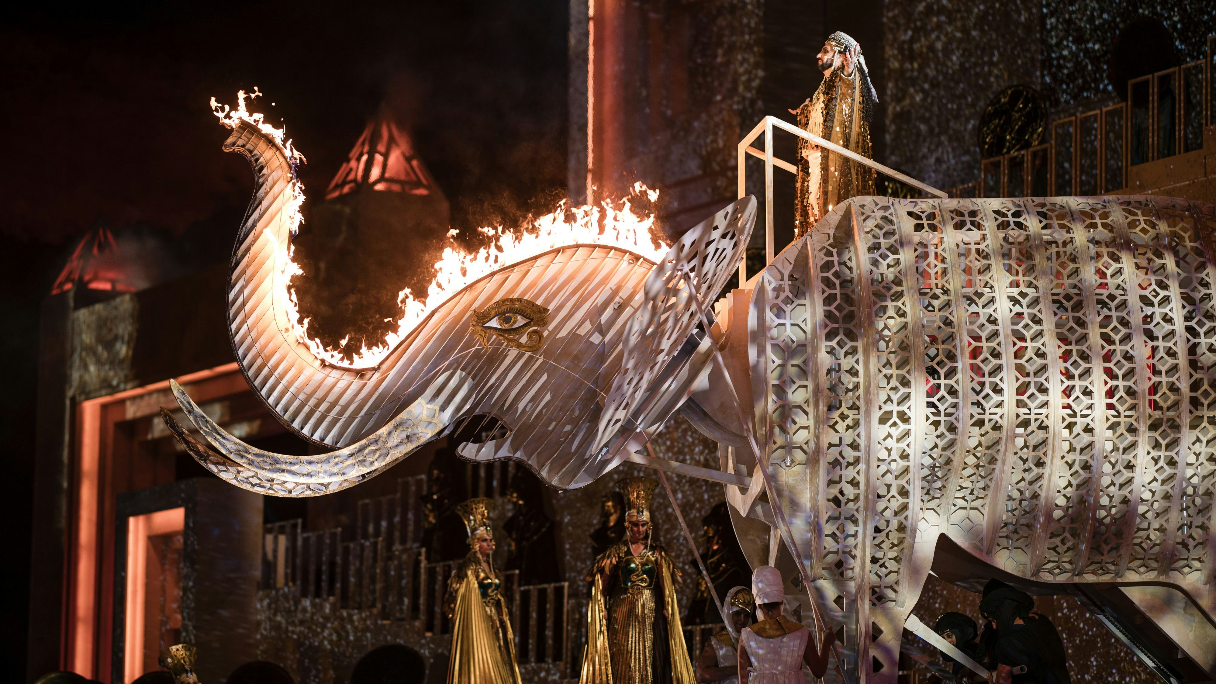 Aida Oper im Steinbruch