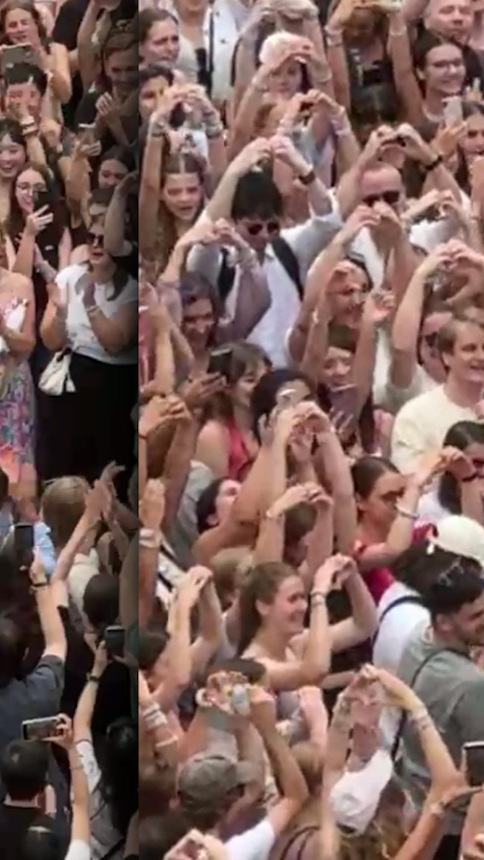 Mann bekommt Antrag auf Taylor Swift-Flashmob in Wien