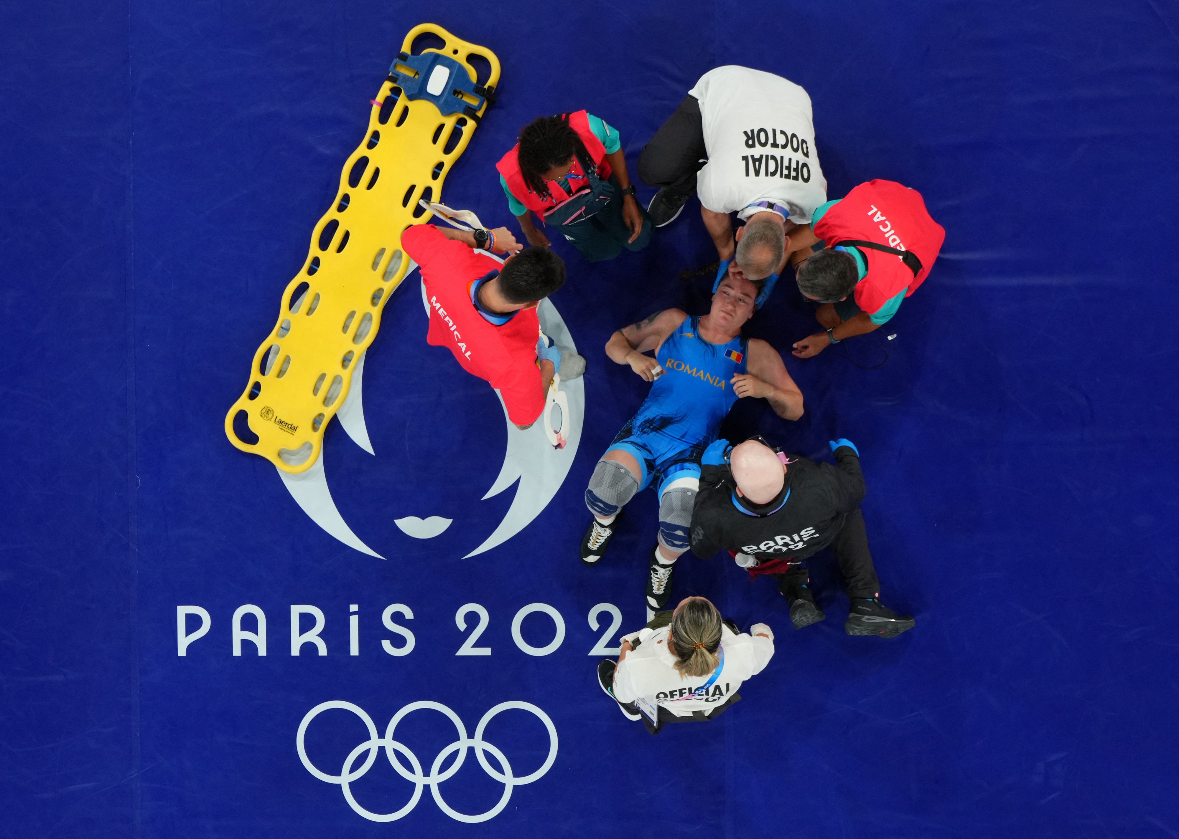 Catalina Axente ist bei ihrem Ring-Kampf verletzt worden. 