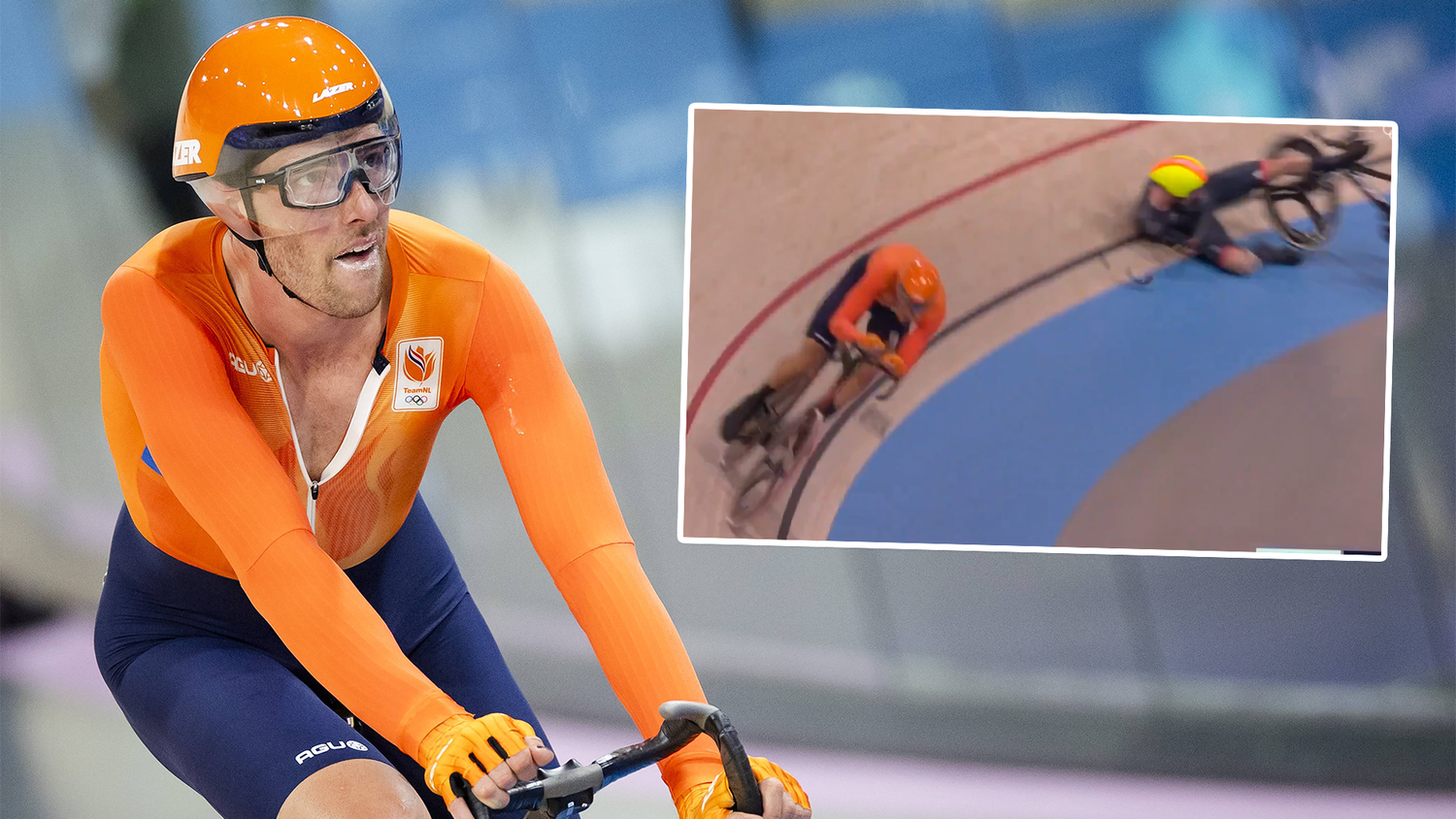 Während des Rennens brachte Jan Willem Oliver Wood zum Sturz.