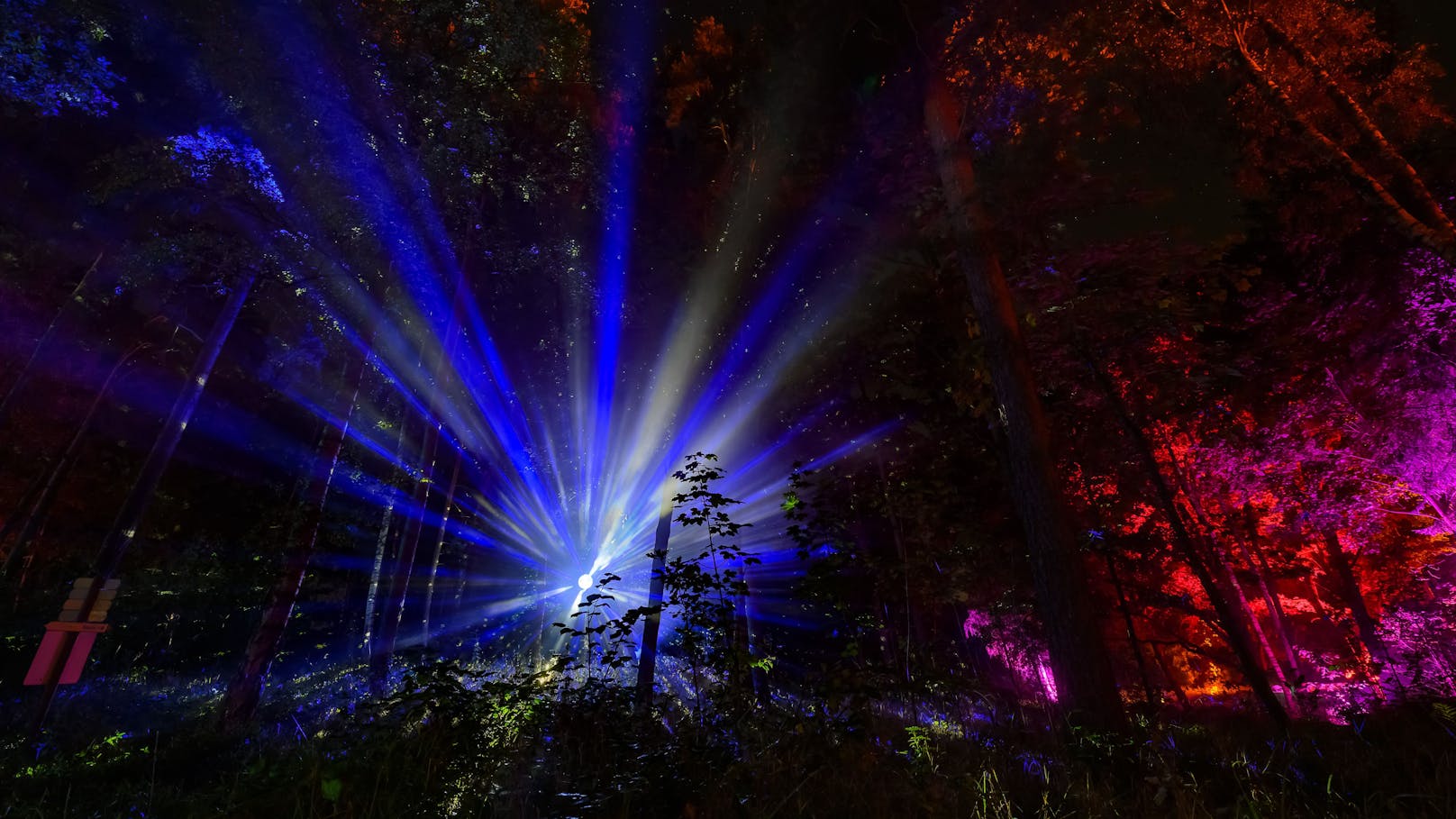 Neben leuchtenden Kunstelementen stehen auch Musik, Walking-Acts und Show-Künstlerinnen am Programm von "Blockheide Leuchtet"