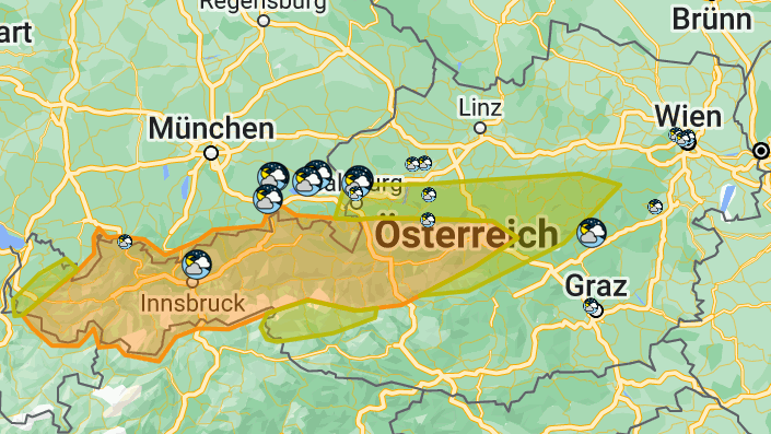 Heute.at - Hagel, Starkregen – Gewitter steuern auf Österreich zu