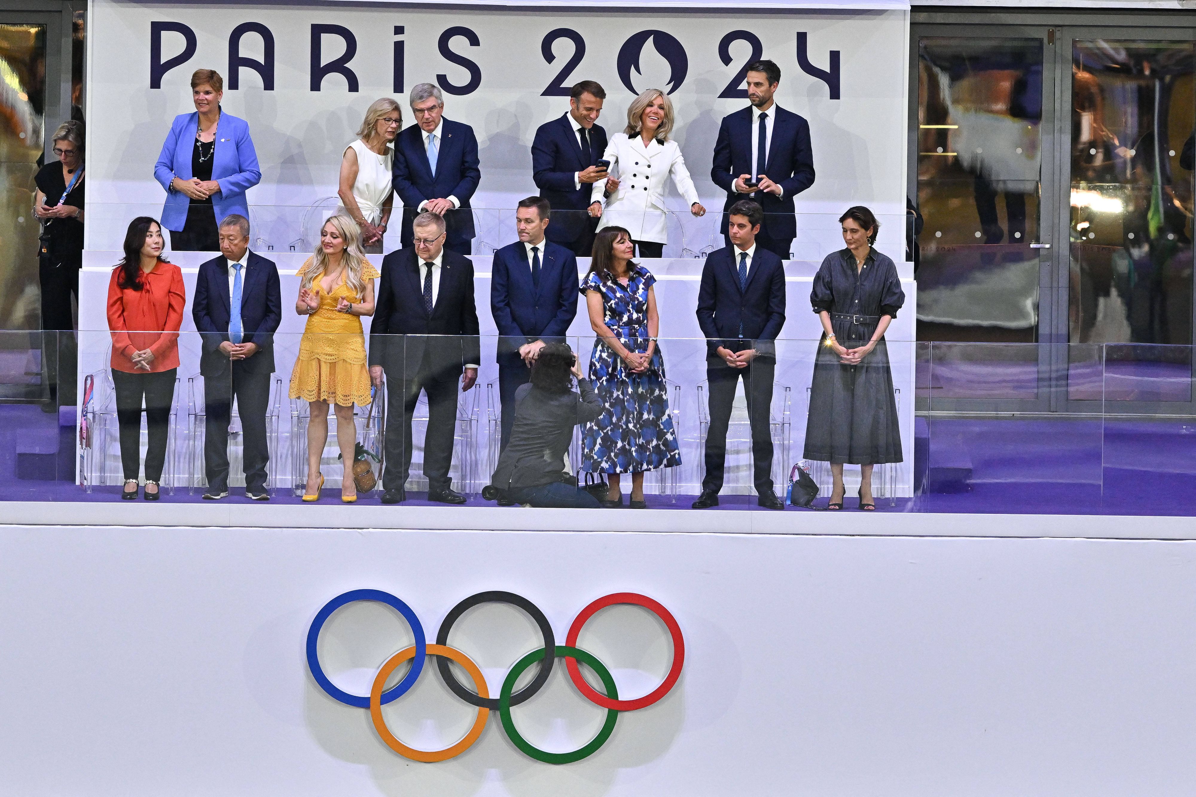 Emmanuel Macron zeigte sich stolz auf die Spiele.