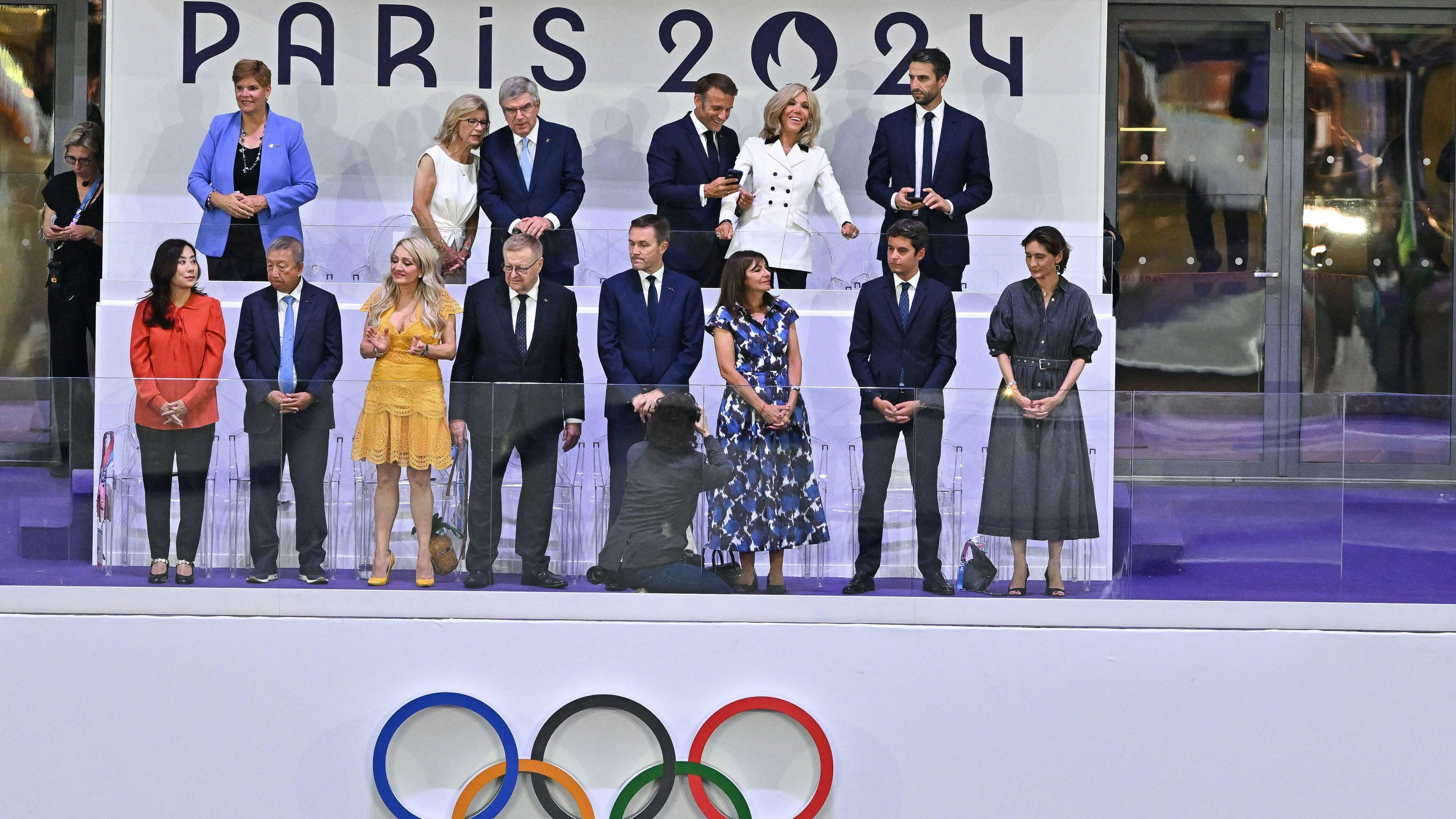 Emmanuel Macron zeigte sich stolz auf die Spiele.