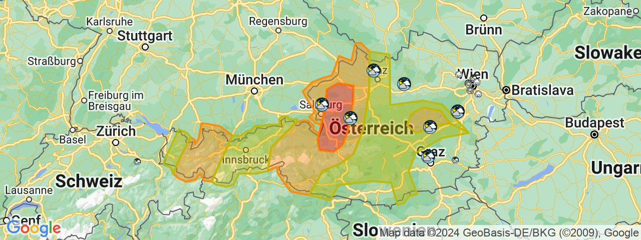 Auch am Dienstag steuern schwere Unwetter auf Teile Österreichs zu. 