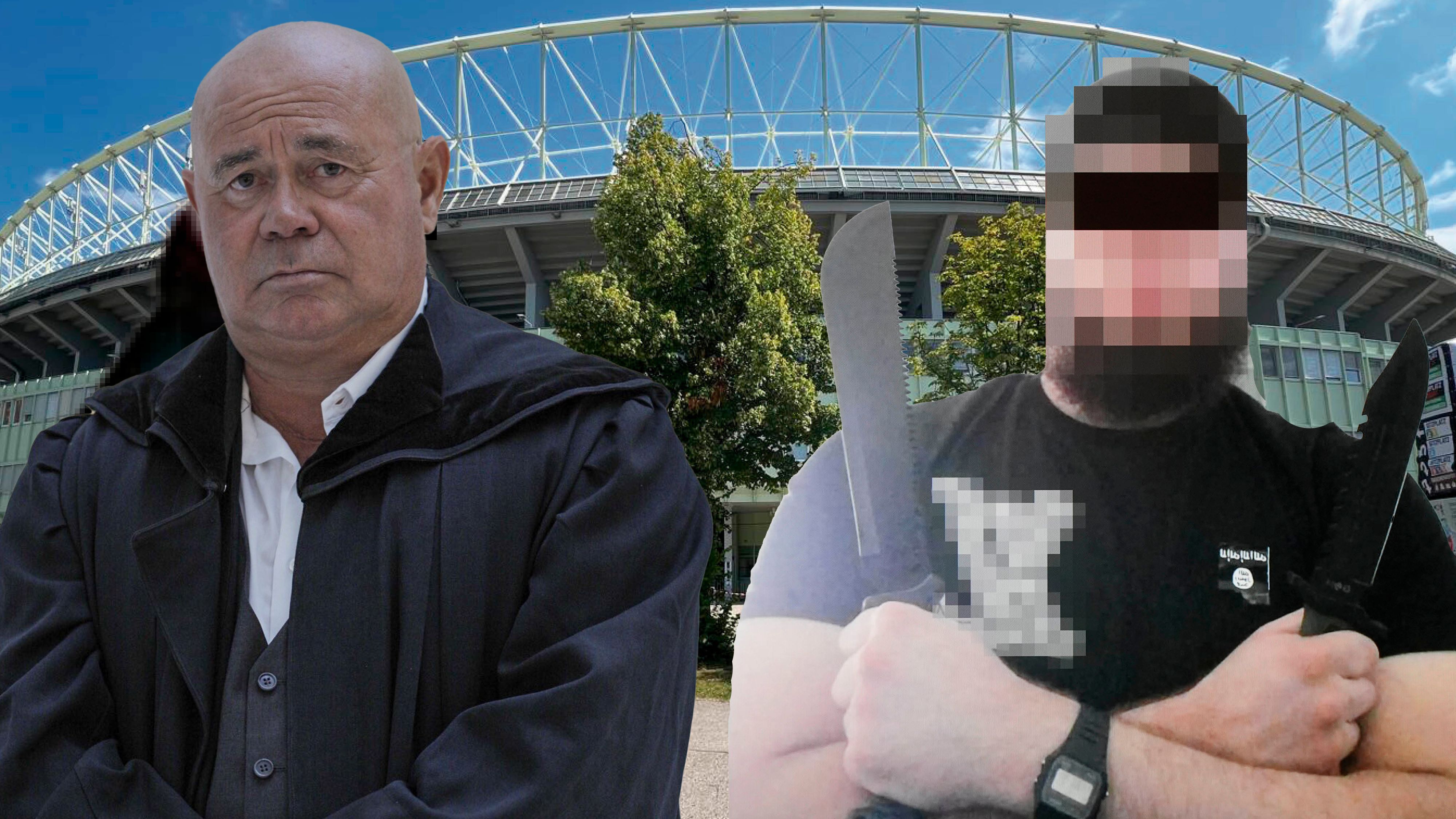 Werner Tomanek vertrat den terroverdächtigen Beran A. (r.) – nun legte er das Mandat zurück.