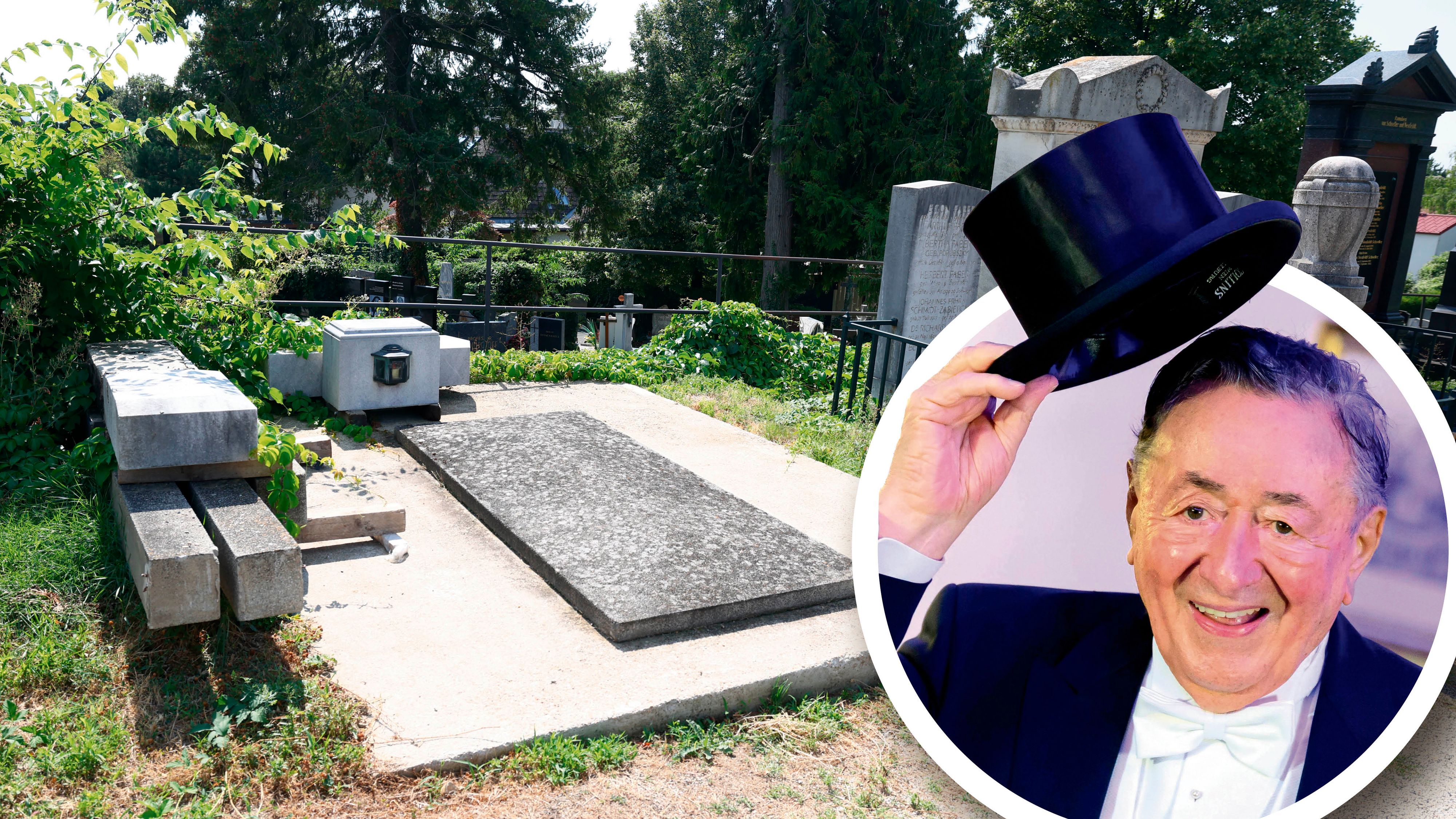 Heute.at - Lugners Grab hat Platz für sechs: Wer aller hineinkommt