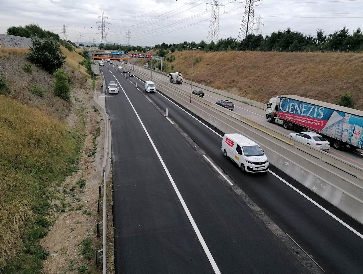 Der lärmmindernde Belag auf der S1 ist fertiggestellt