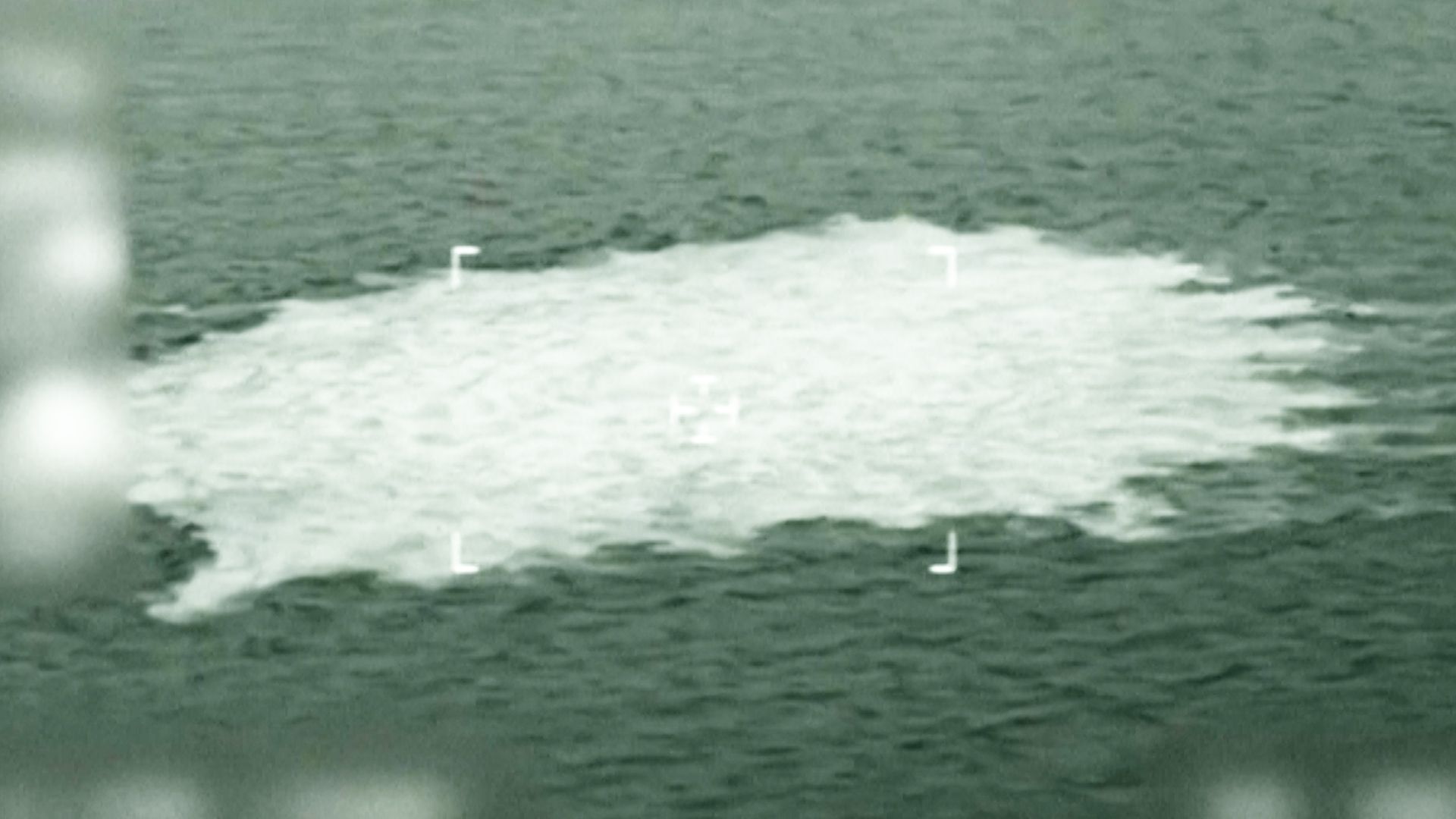 Nach den Detonationen gab es vier große Lecks an der Pipeline.