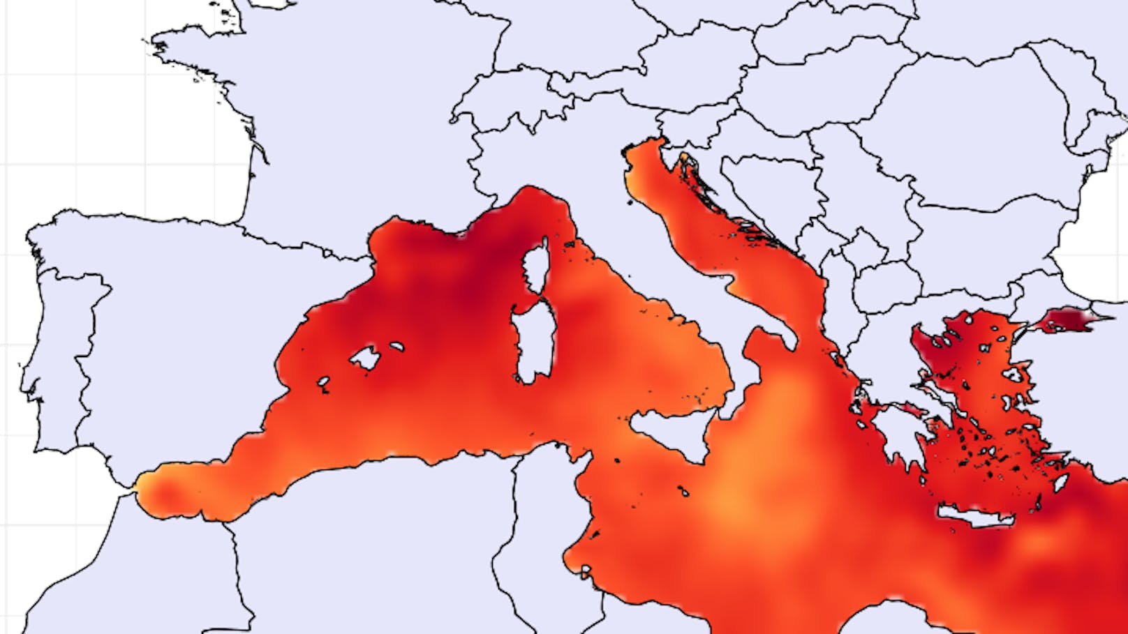 Wassertemperatur im Mittelmeer auf Rekord-Hoch