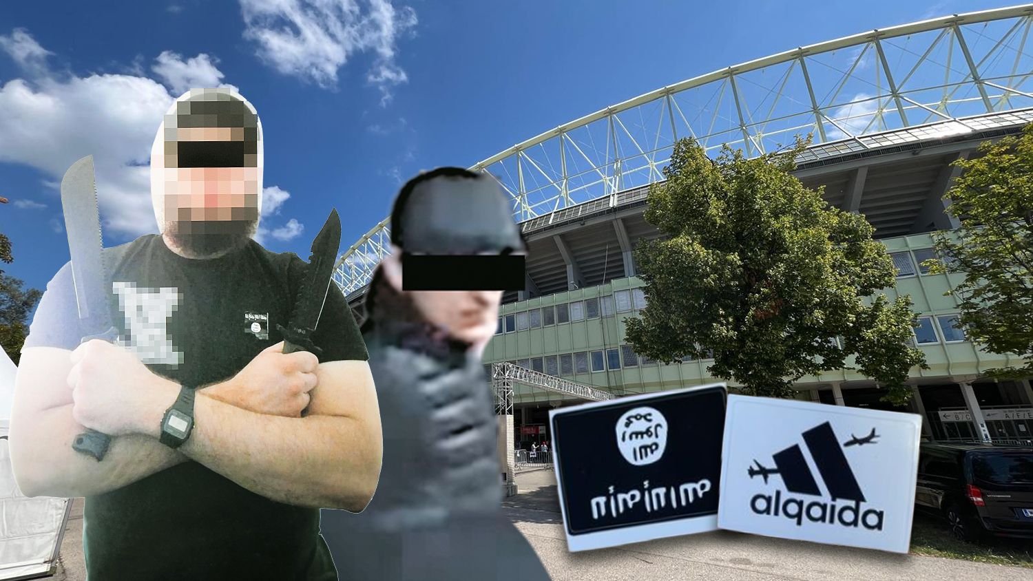 Die Verdächtigen Beran A. (19) und Luka K. (17). Bei ihm stellten die Verdächtigen Terror-Pickerl sicher.