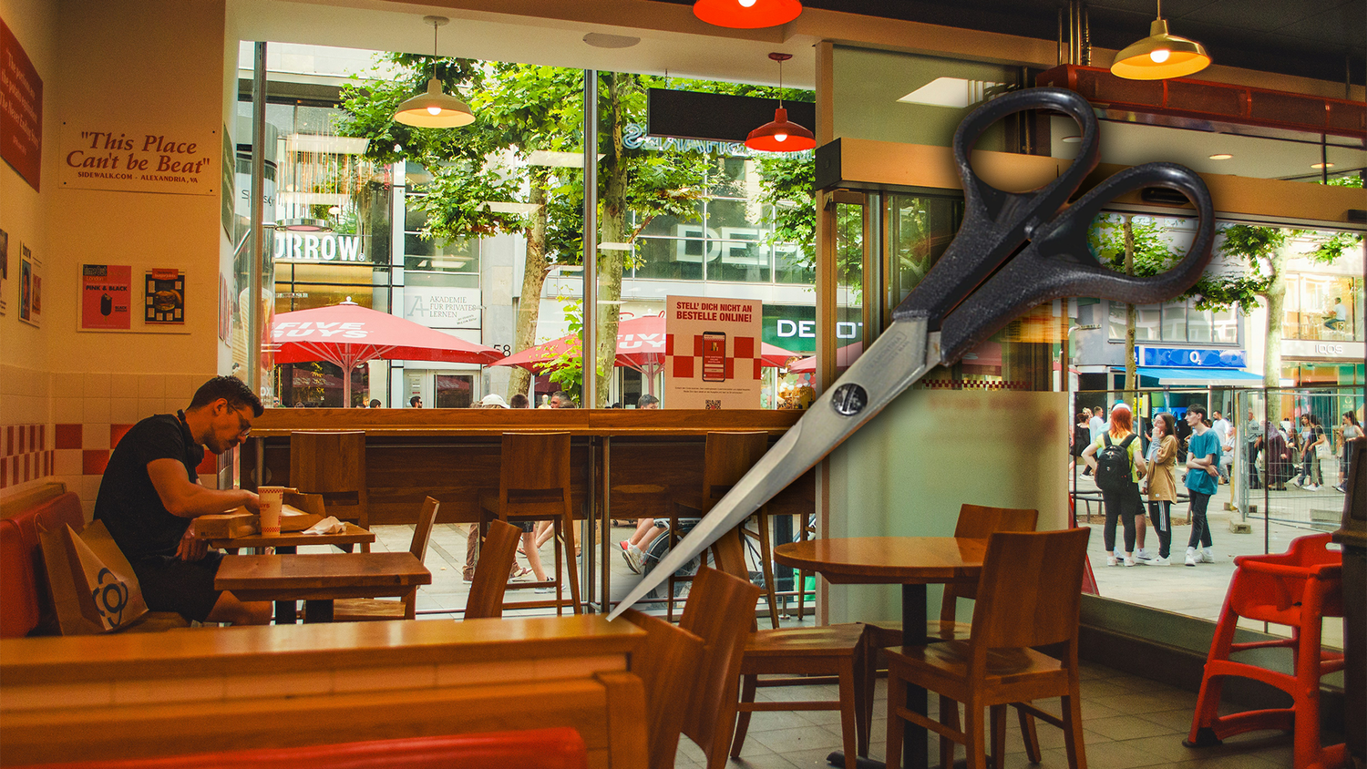 In einem Fast-Food-Lokal in der Neubaugasse eskalierte ein Streit (Symbolbild).