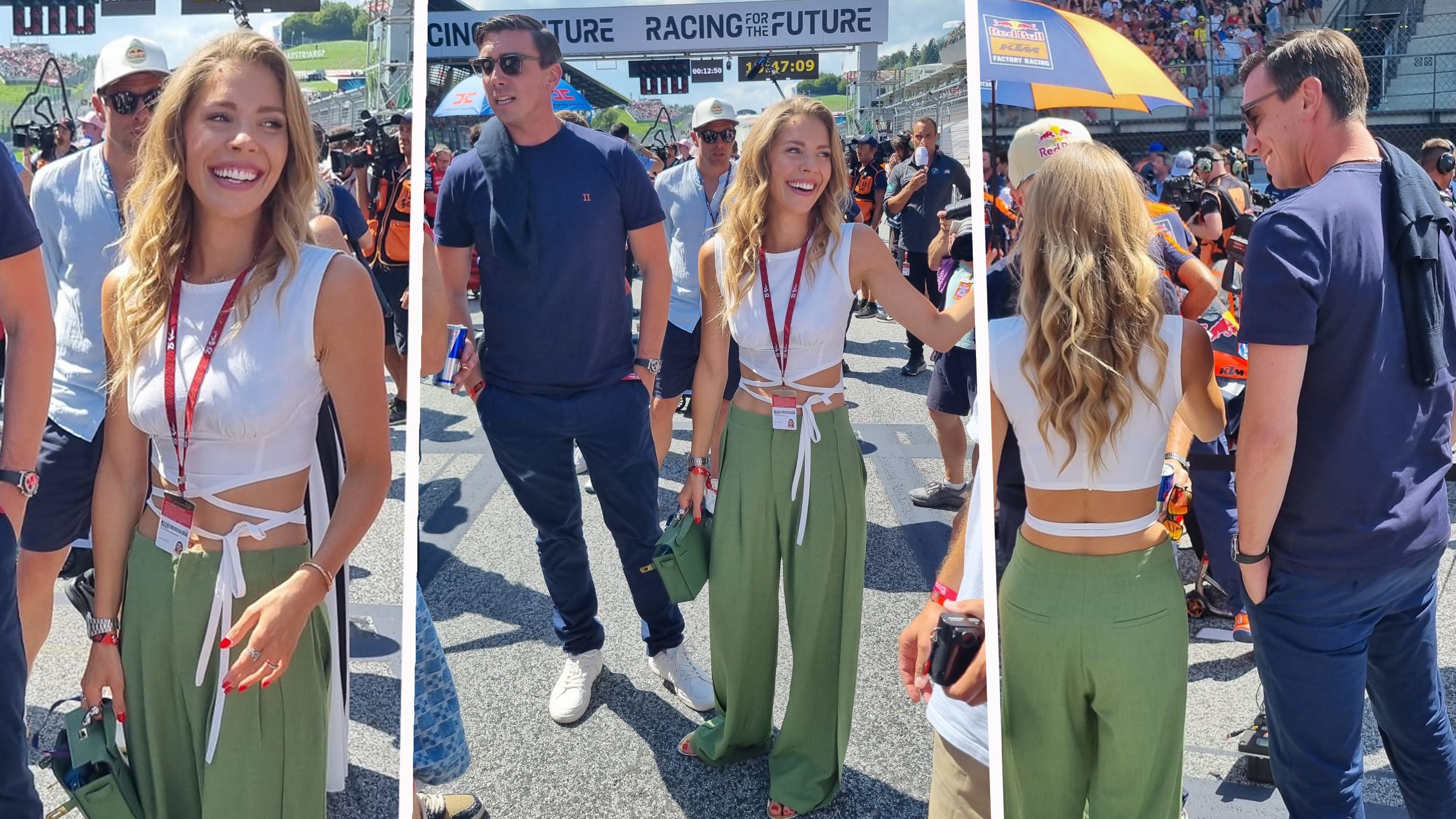 Mark Mateschitz und Victoria Swarovski strahlen am Red-Bull-Ring um die Wette.