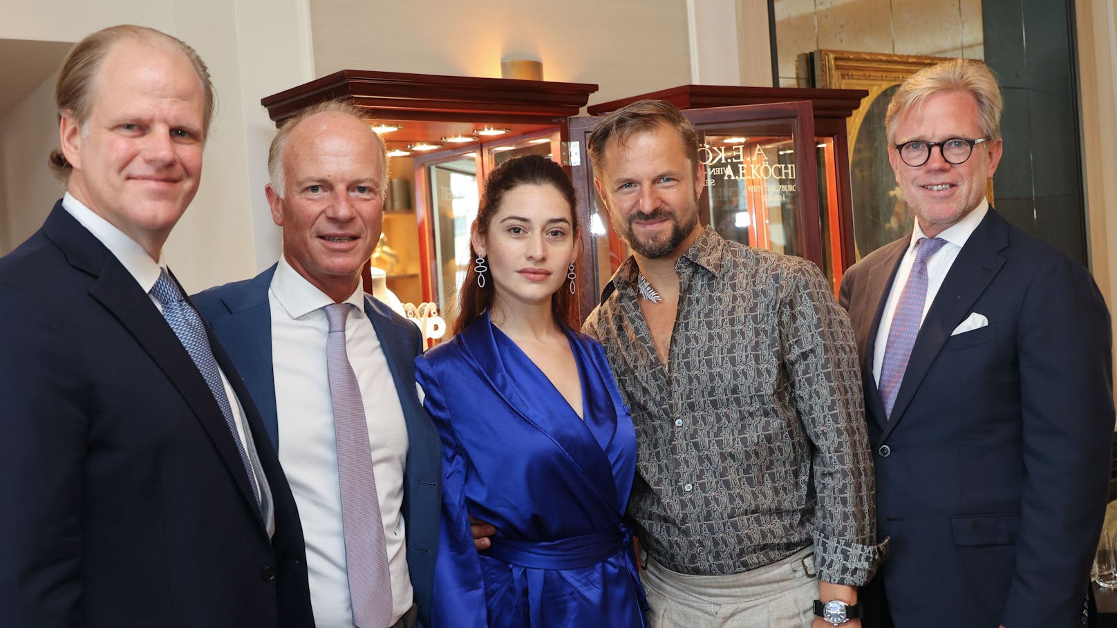 Die Familie Köchert mit den Stars der Salzburger Festspiele 2024.