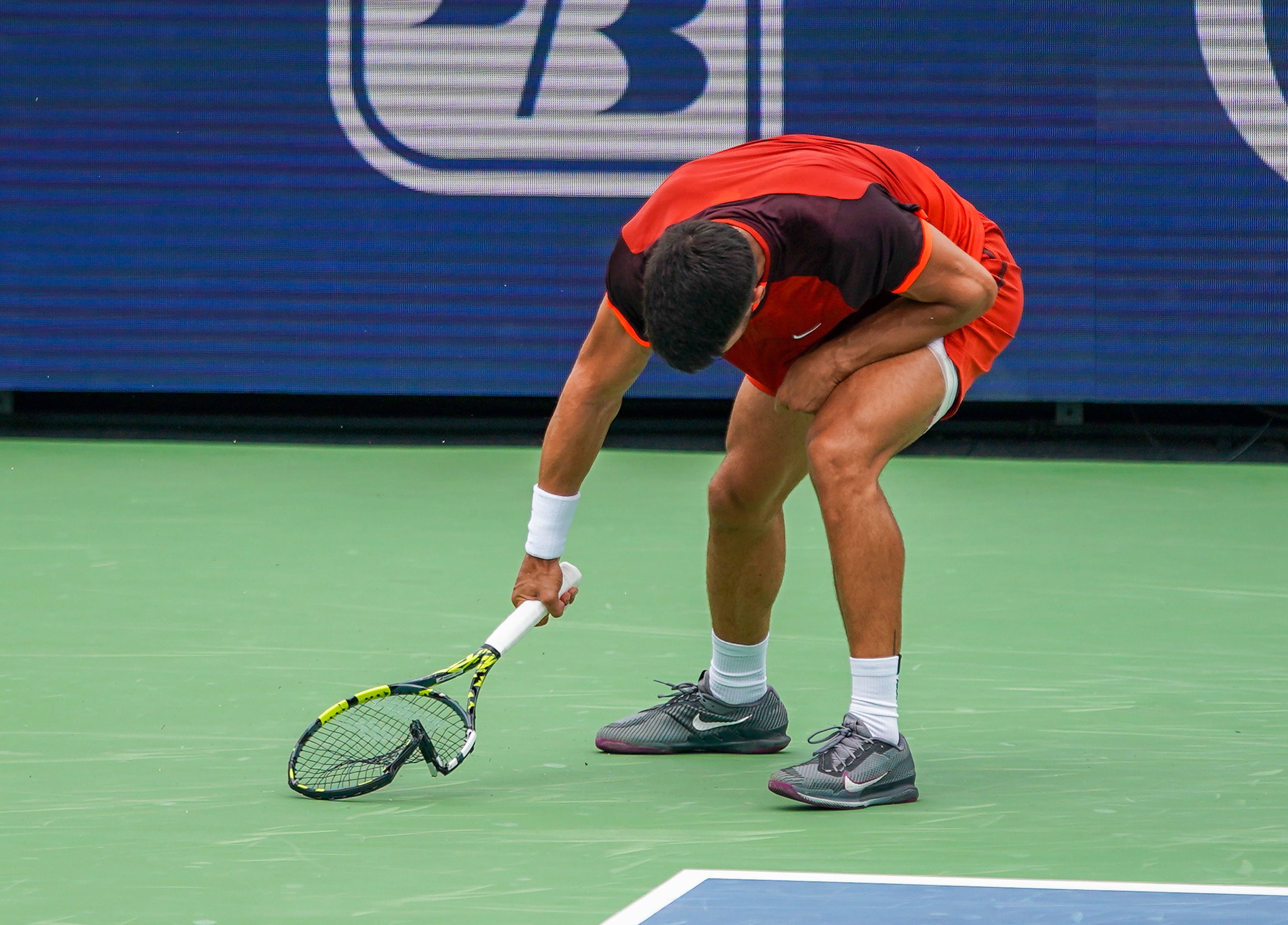 Die Nerven von Carlos Alcaraz lagen in Cincinnati blank.